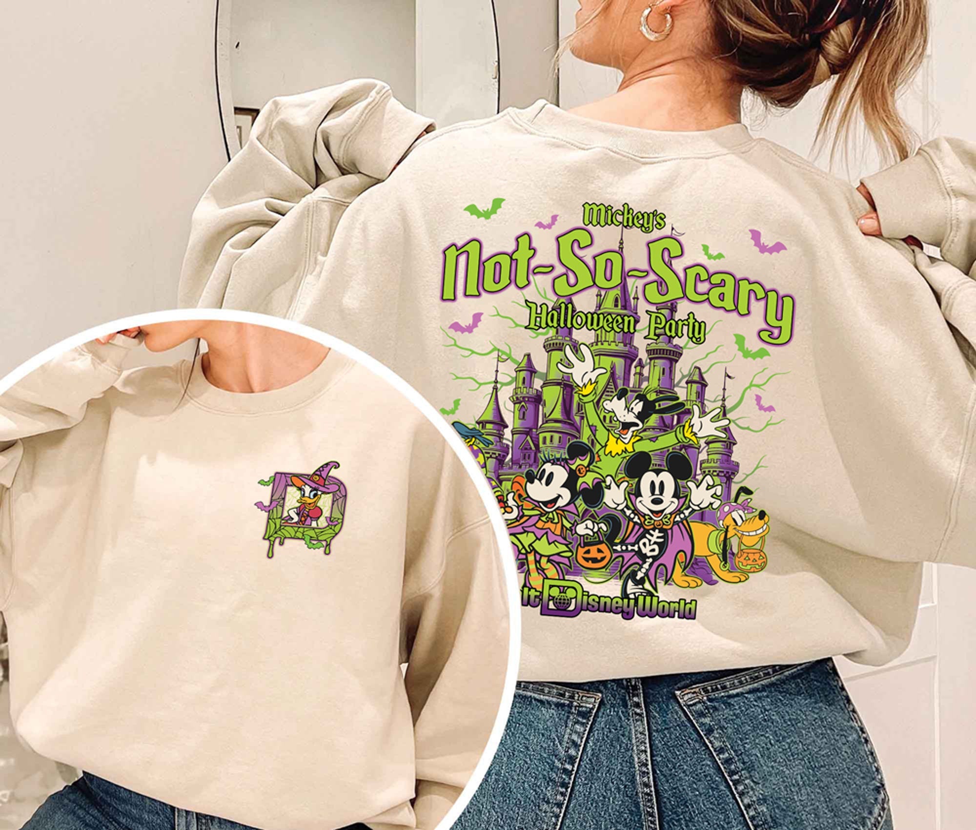 Mickey's Not So Scary Halloween Party Shirt, Walt Disney World Halloween Shirt, Mickey and Friends Halloween Shirt, Disney Halloween ShirtHW1608 03