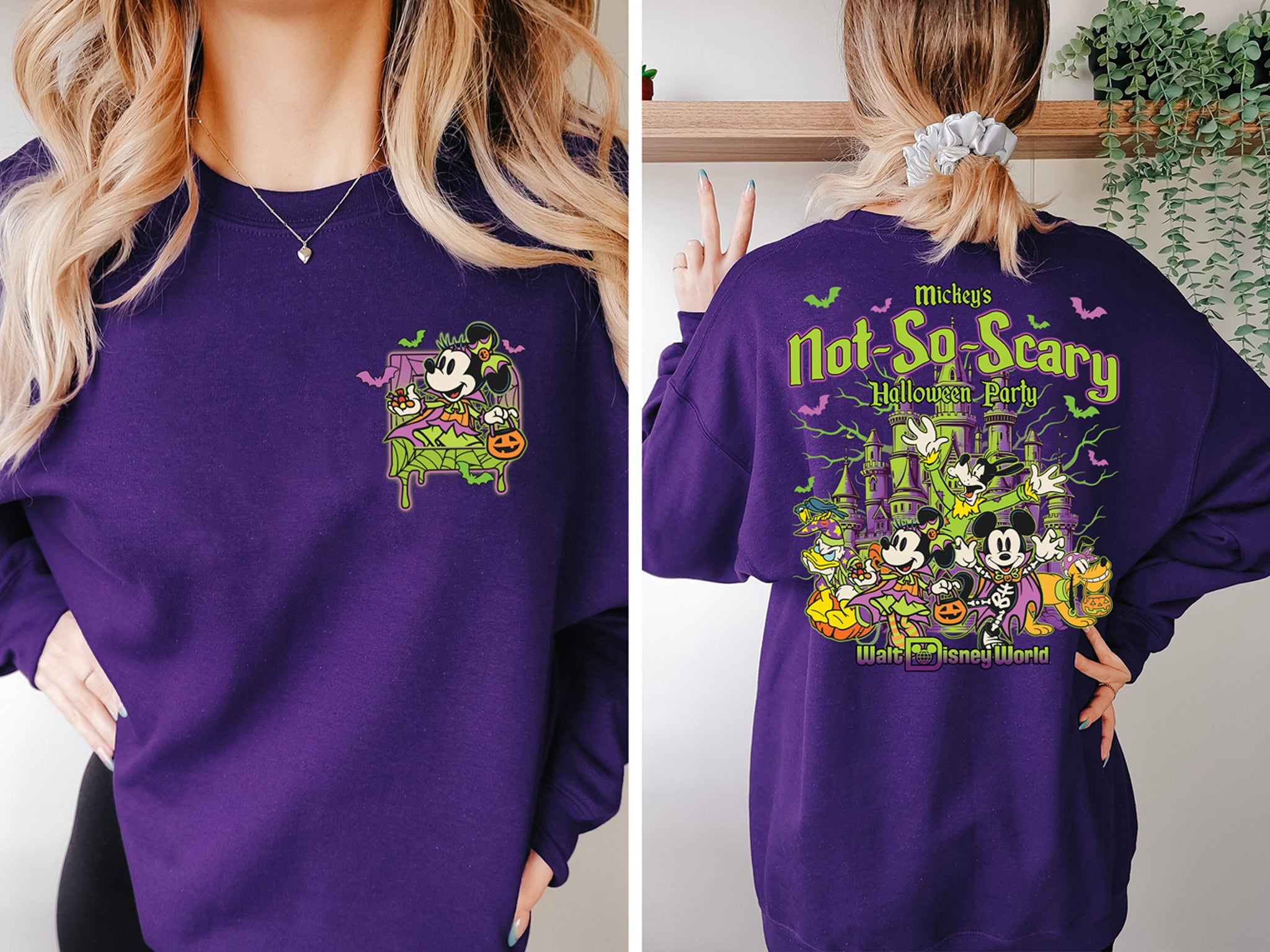 Mickey's Not So Scary Halloween Party Shirt, Walt Disney World Halloween Shirt, Mickey and Friends Halloween Shirt, Disney Halloween ShirtHW1608 03