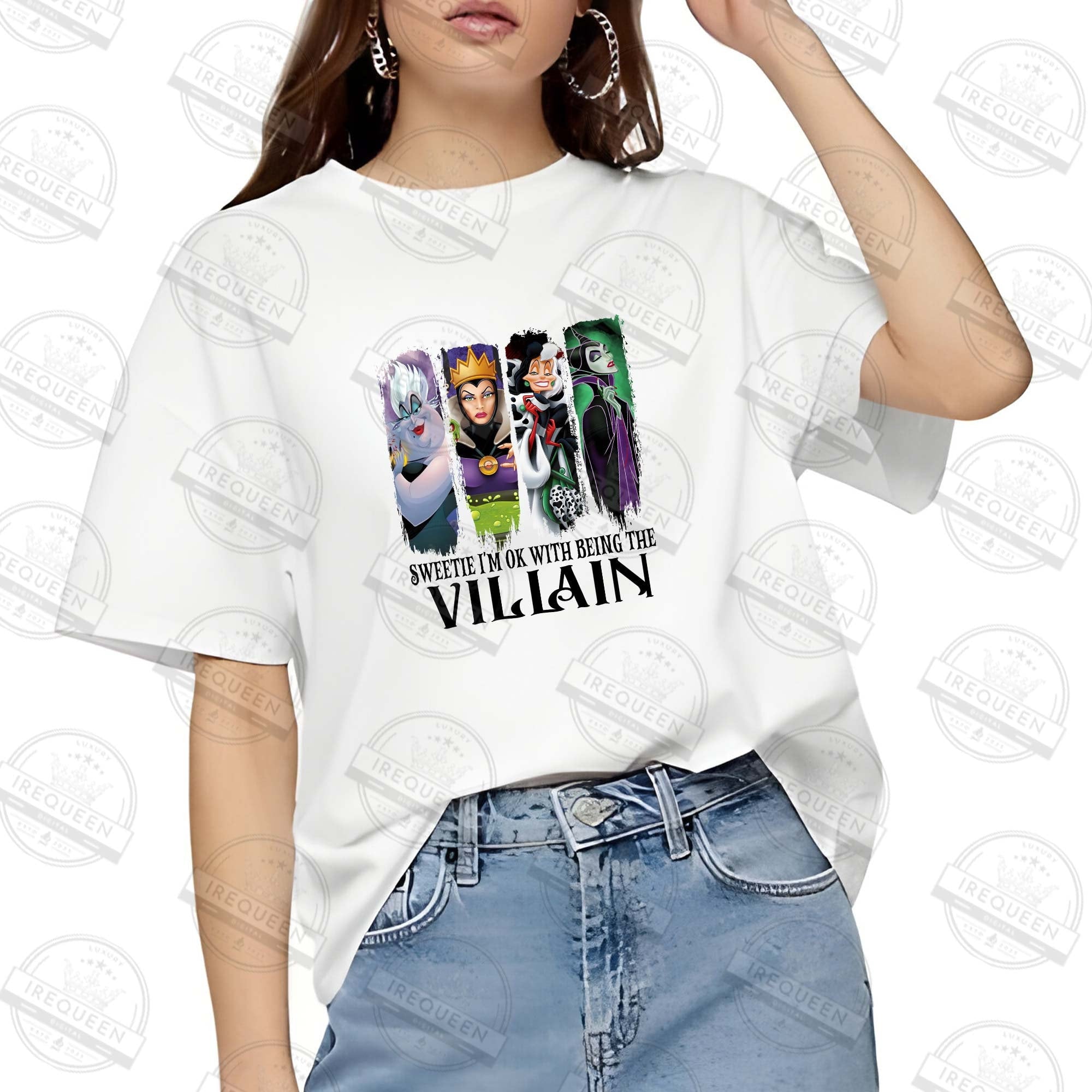 Villain Gang Shirt, I’m Okay Being Villain Shirt , Retro Halloween Costume Shirt, Villains Wicked Shirt, Family Trip Shirt,  Digital File HW1708 22