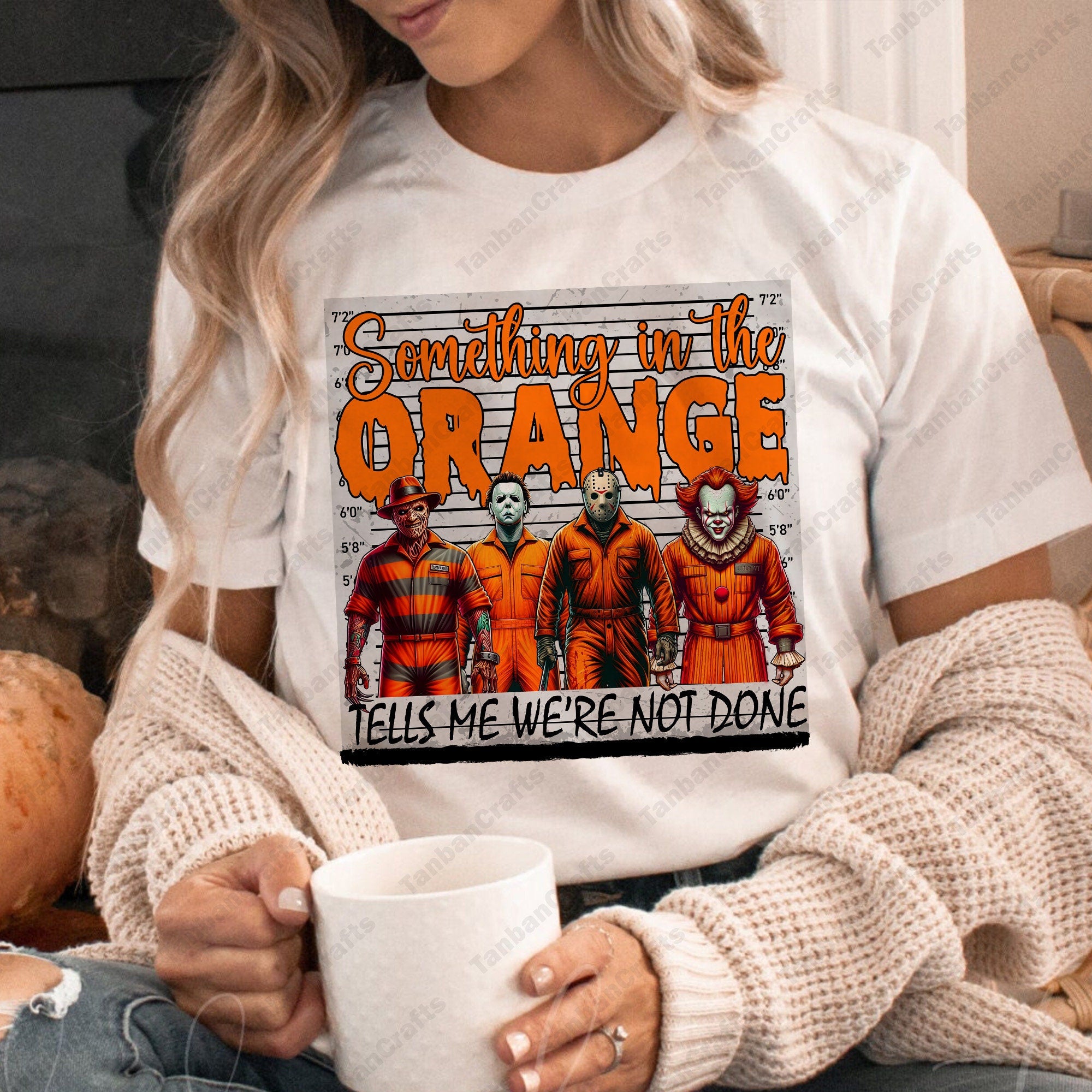 Something In The Orange Shirt, Funny Halloween Shirt, Retro Halloween Shirt, Scary Movie Shirt, Horror Movie Killers Shirt, Fall Shirt Design HW1708 13