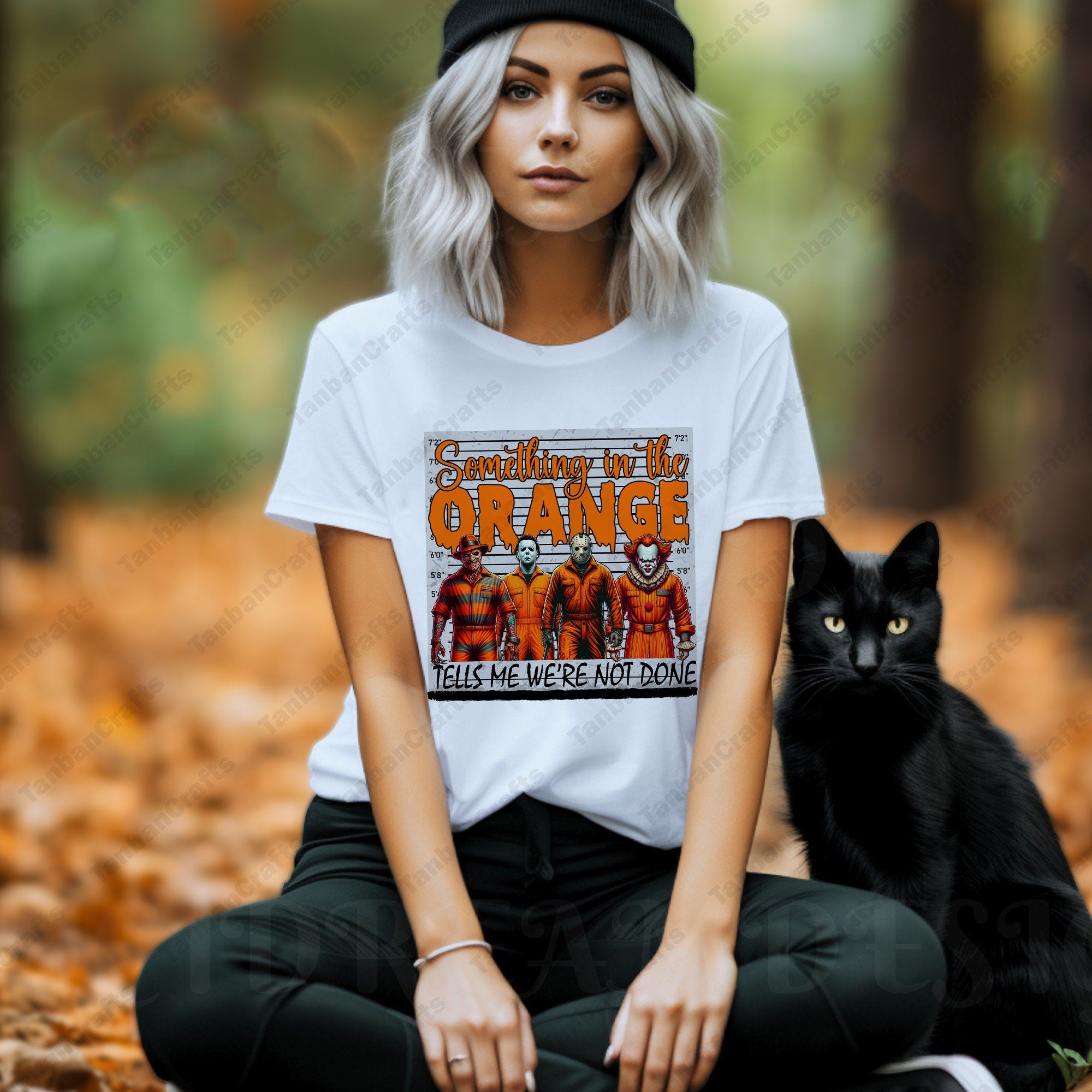 Something In The Orange Shirt, Funny Halloween Shirt, Retro Halloween Shirt, Scary Movie Shirt, Horror Movie Killers Shirt, Fall Shirt Design HW1708 13