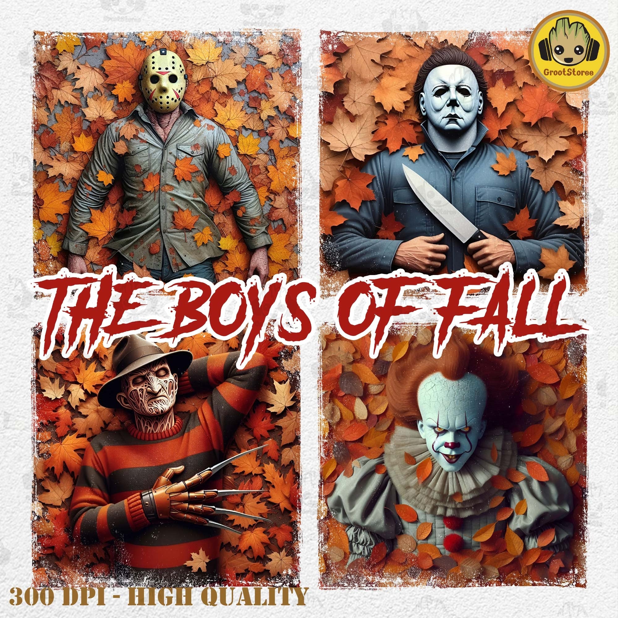 Halloween Horror Characters Shirt, The Boys Of Fall Shirt, Halloween Killer Daily Life Shirt, Scary Movie Shirt, Halloween Shirt,   HW1908 02