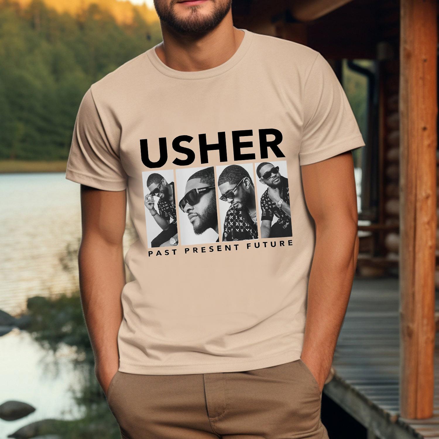 New Usher Concert Shirt, Retro Graphic R&B Concert Shirt, Usher Coming Home Tour Shirt, Usher Concert Group Shirt MS1908 10