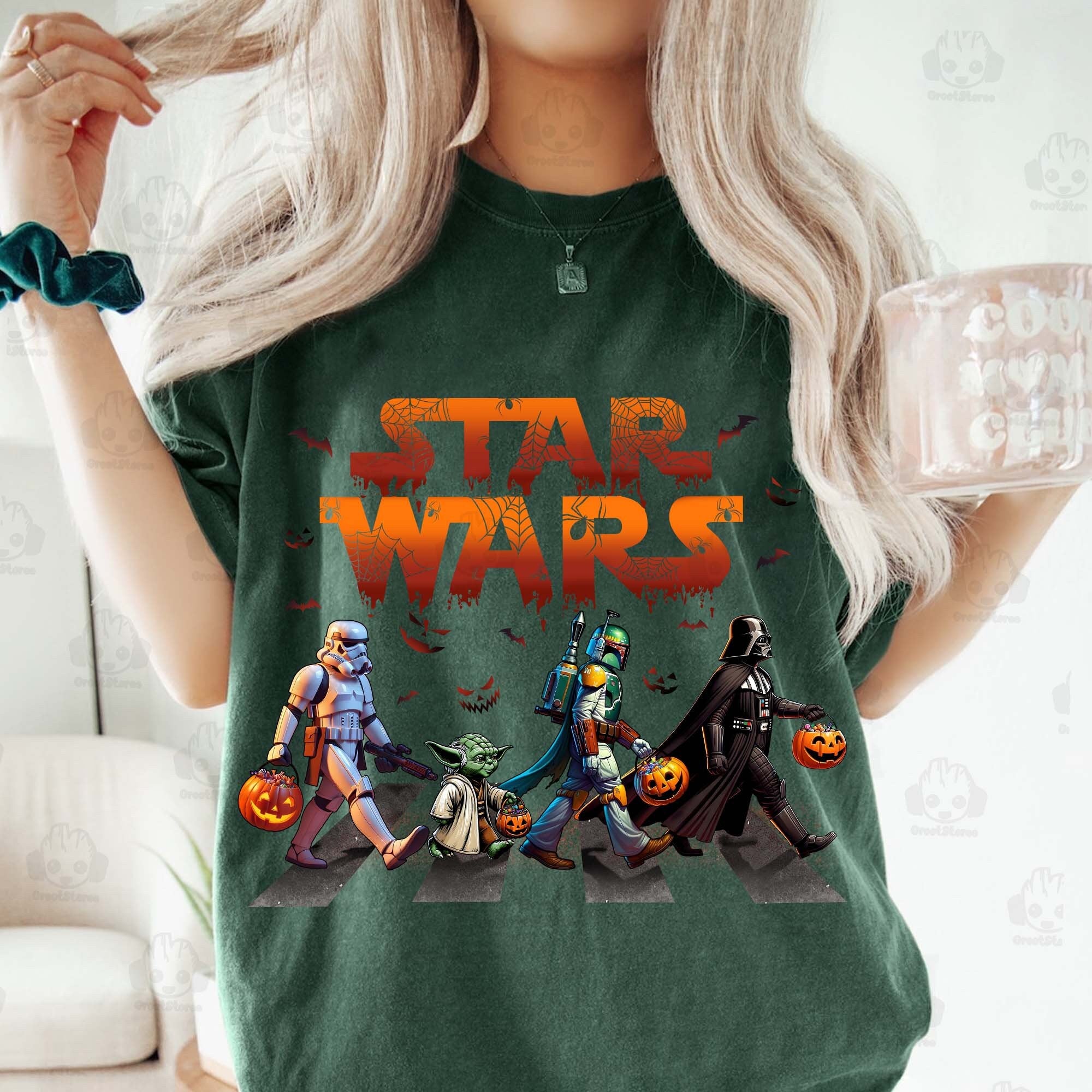 Galaxy Walking Halloween 2024 Shirt , Not So Scary Halloween Shirt, Family Halloween Shirts Shirt, Halloween Cartoon Shirt, Halloween Shirt HW1908 03