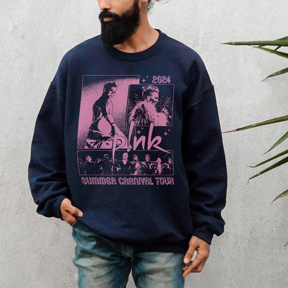 Pink Tour Shirt, P!nk Pink Summer Carnival 2024 Tour Shirt, Pink Fan Lovers Shirt,Tour 2024 Shirt, Trustfall  Shirt, P!nk shirt V1 0708OZ MS2008 17