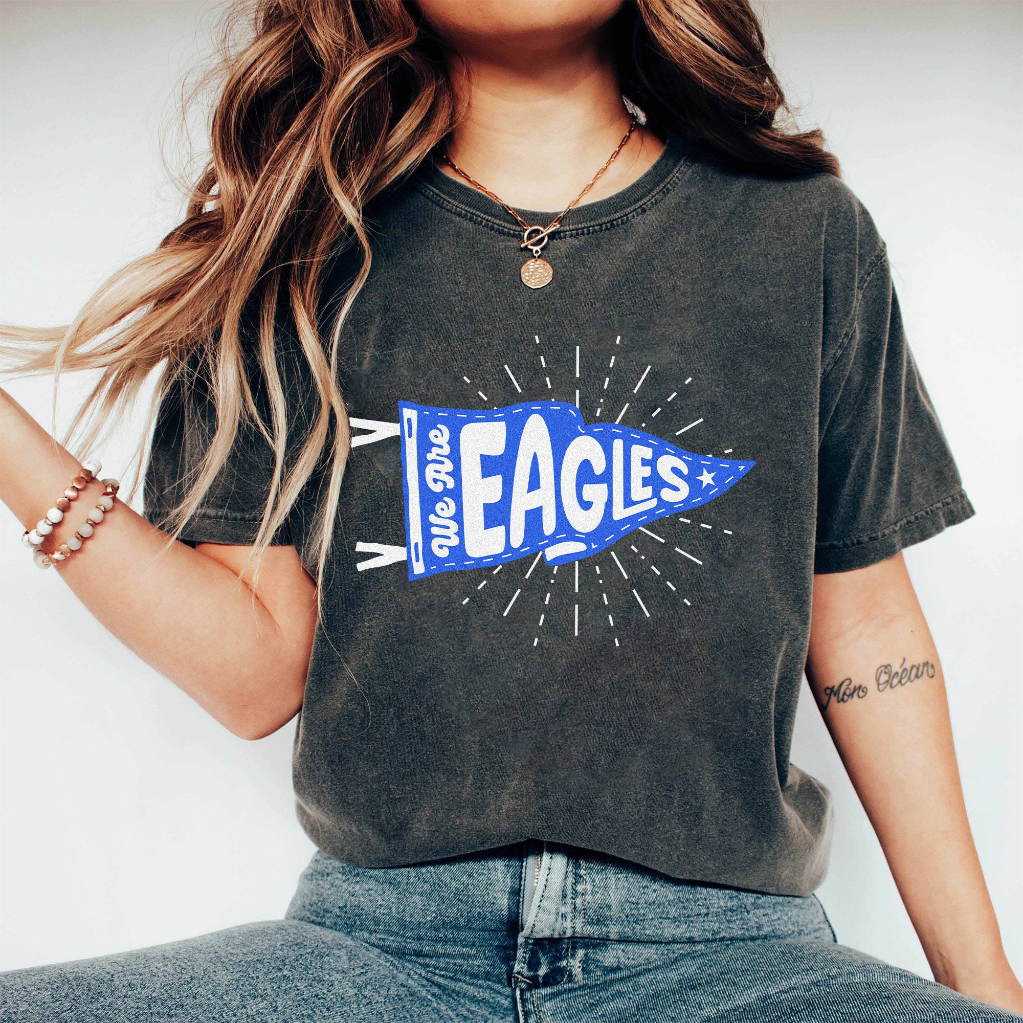 Custom Mascot Pennants Flag Shirt, Pennant Mascot Shirt, School Spirit Shirt, Matching Team Tee, Homecoming Pennant Color, SC1908 03