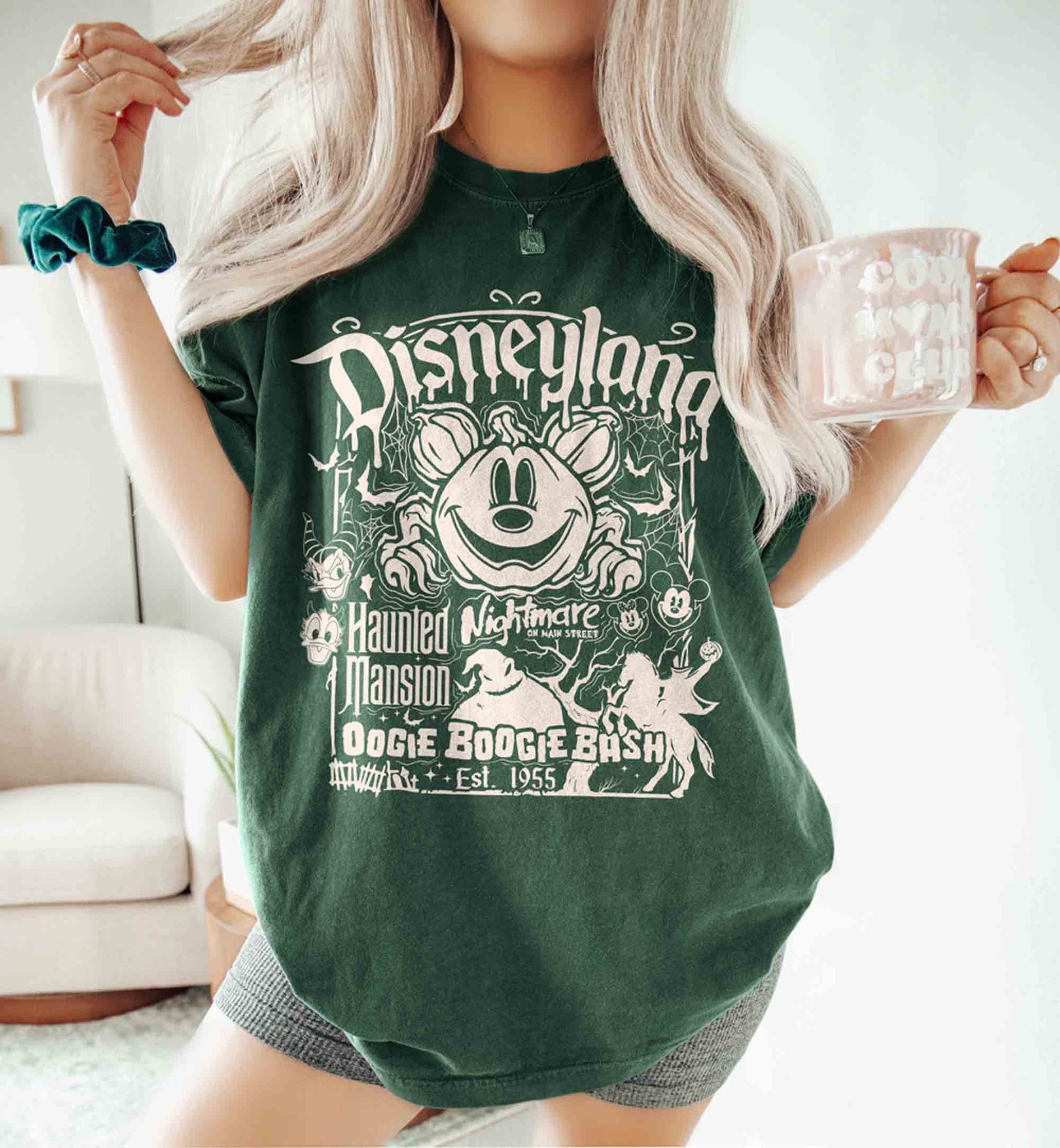 Retro Disneyland Est.1955 Halloween Shirt, Oogie Boogie Bash Shirt, Nightmare on Main Street Shirt, Disney Halloween Shirt, Hallowee GiftHW1608 02