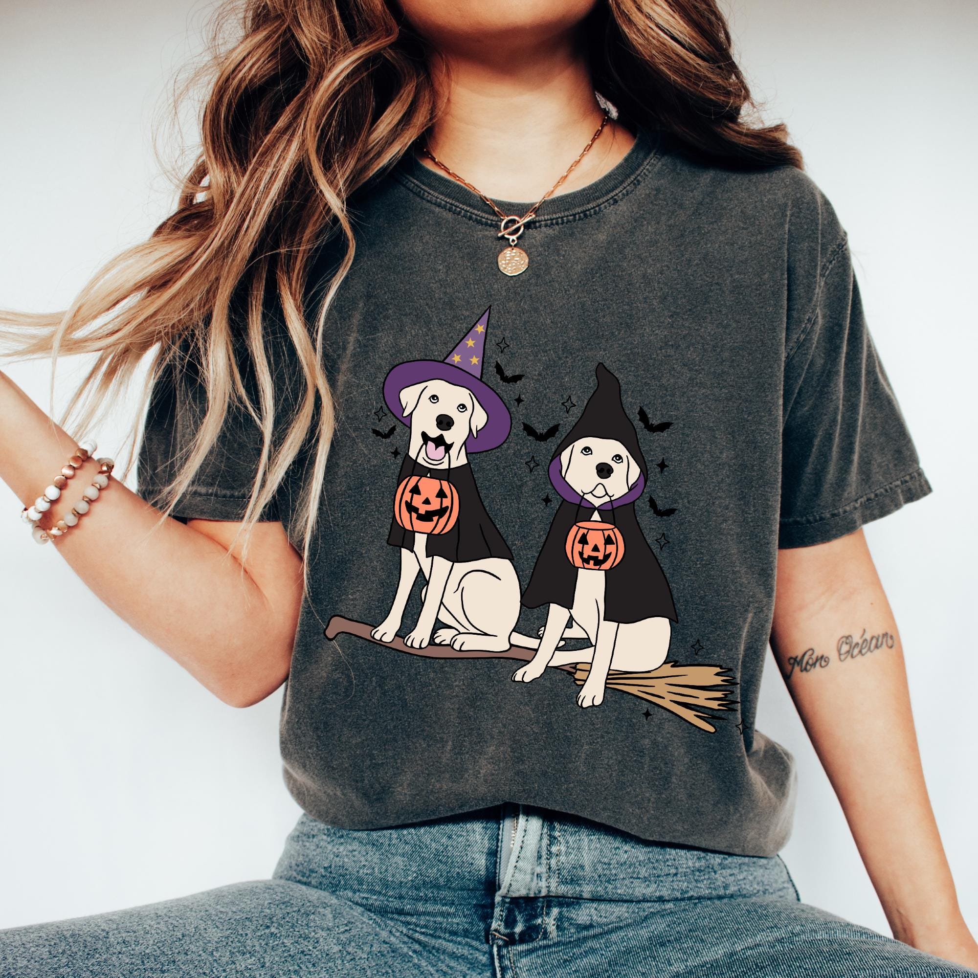 Witch Dogs Shirt, Halloween Dog Shirt, Flying Dogs Shirt,Cute Dog Lover Shirt, Halloween Dog Mom Shirt,  Spooky Season Shirt, Funny Spooky Vibes Shirt HW1908 14