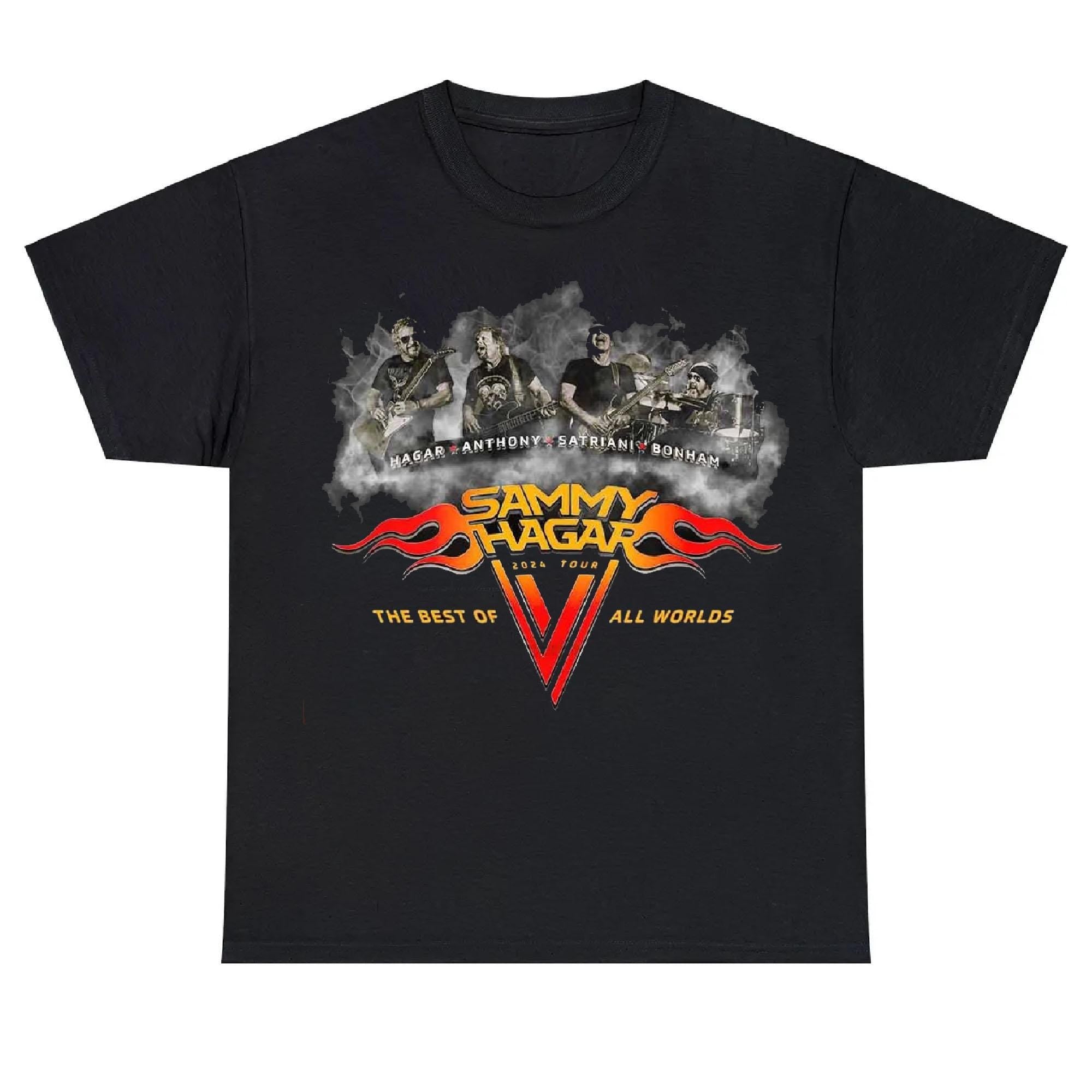Sammy Hagar The Best of All Worlds 2024 Tour Shirt, Sammy Hagar Concert Tour Shirt, Sammy Hagar Dates Concert Merch 2024 T-Shirt For Fan MS2008 08