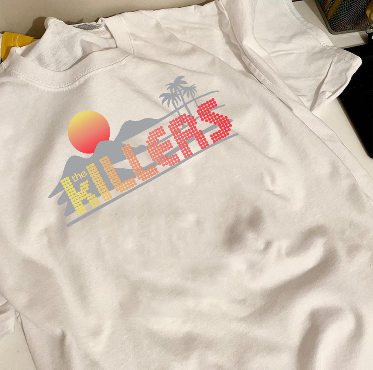 The Killers Paradise RETRO sunset shirt, The Killers band shirt MS2108 04