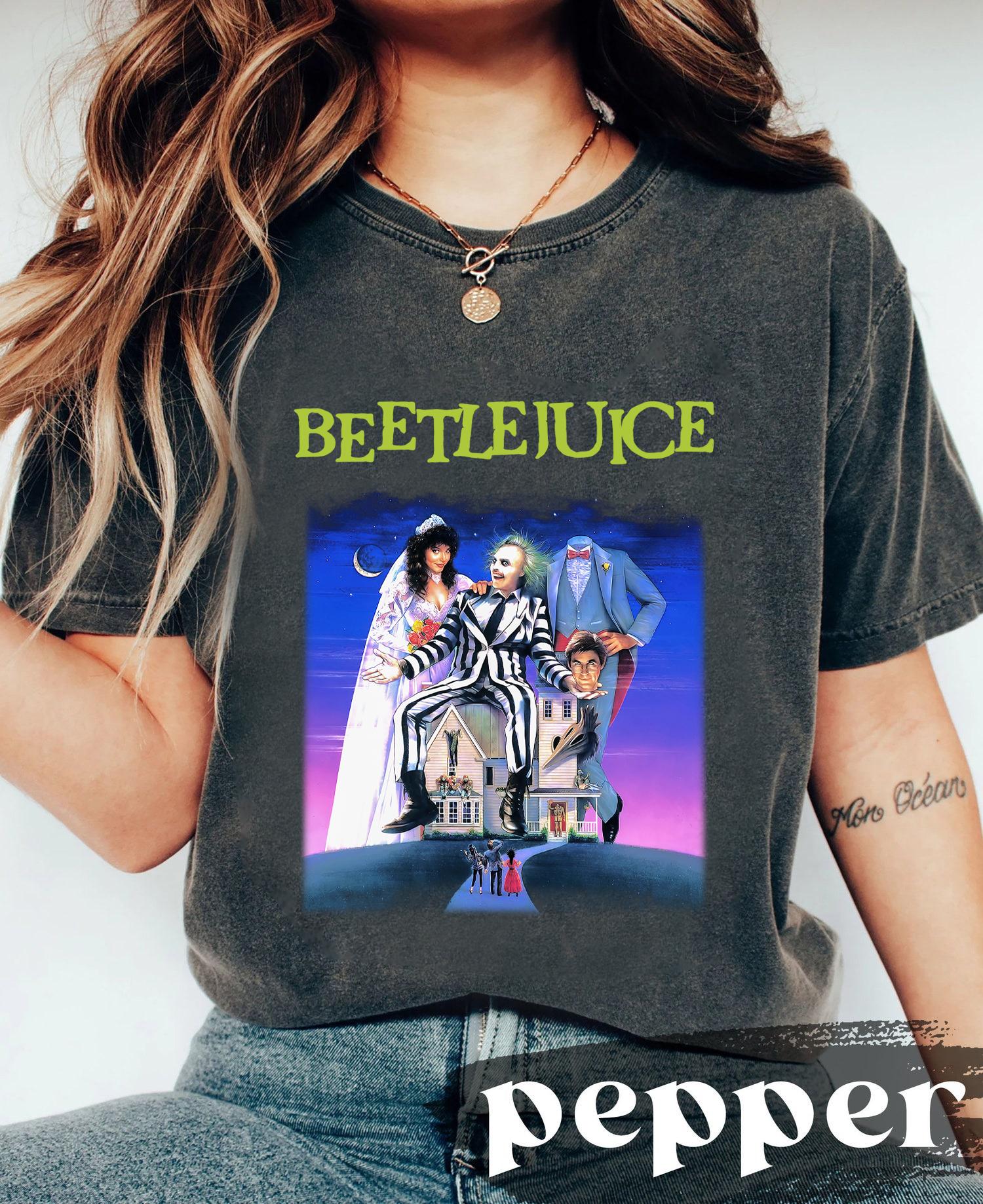 Beetlejuice 1988 Movie shirt, Vintage Horror Beetlejuice Shirt, Beetlejuice Halloween Shirt Comfort Colors, Beetlejuice Shirt HW2114