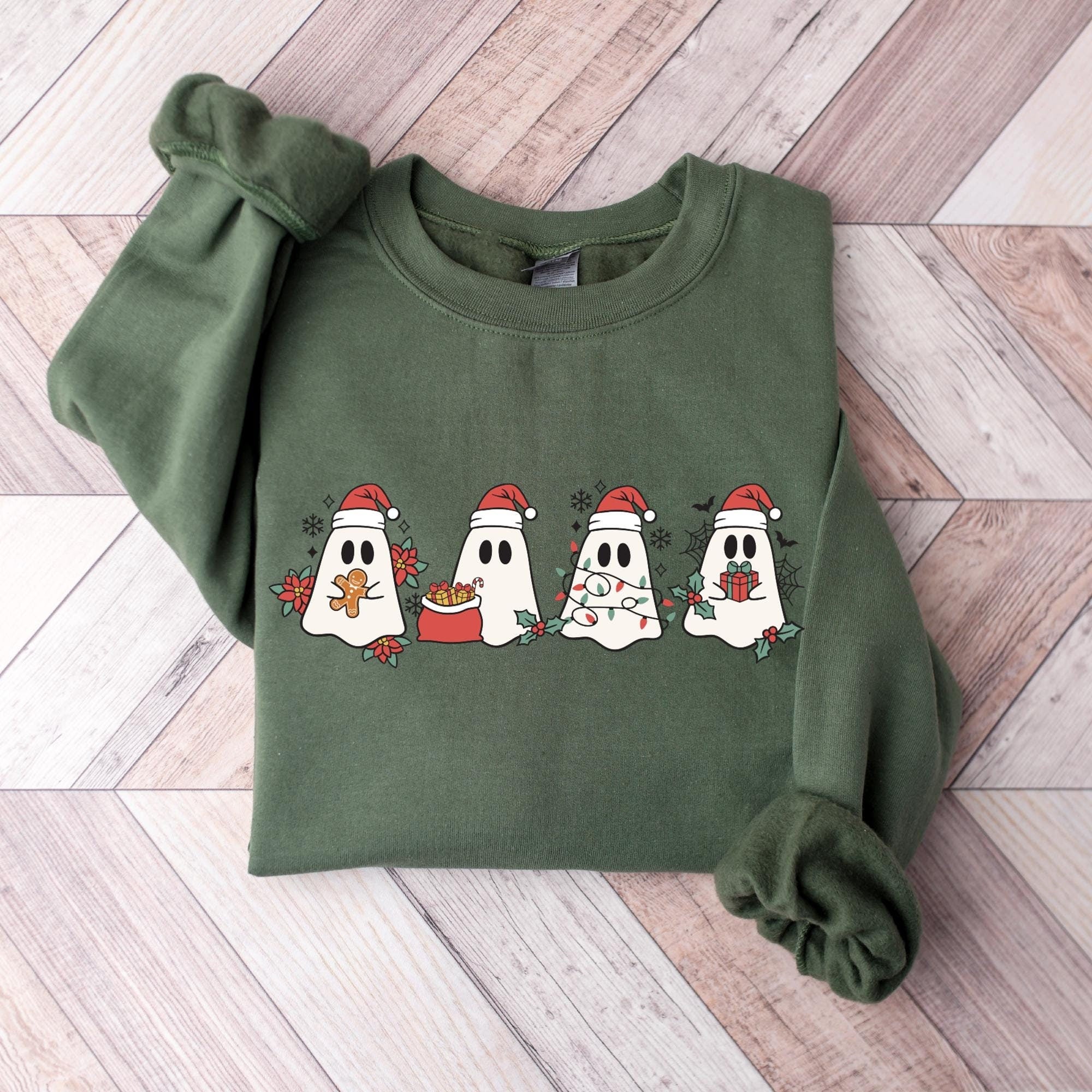 Christmas Ghosts shirt, Funny Xmas shirt, Christmas Vibes, Santa Claus shirt, Merry Christmas T-Shirt Design, Happy Christmas shirt, Merry Ghostmas HW2208 13