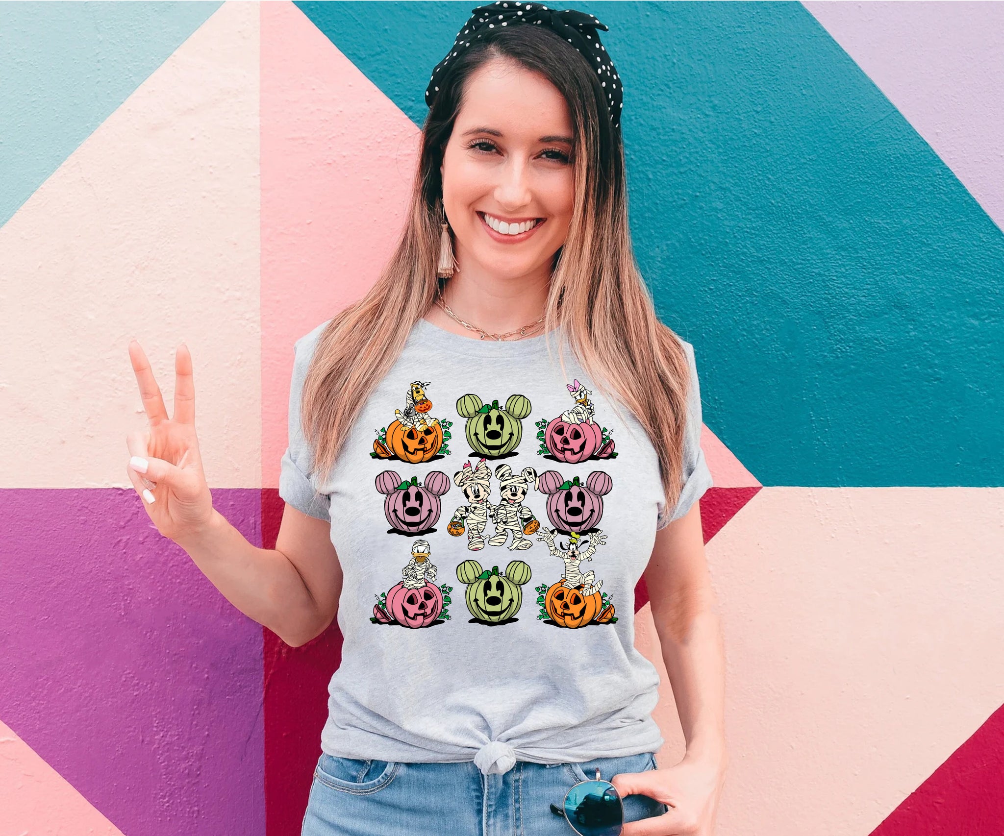 Disney Halloween shirts,Disney Pumpkins with Halloween costumes,Halloween Tee,halloween shirt,halloween tee,halloween gift,funny halloween TD2308 03