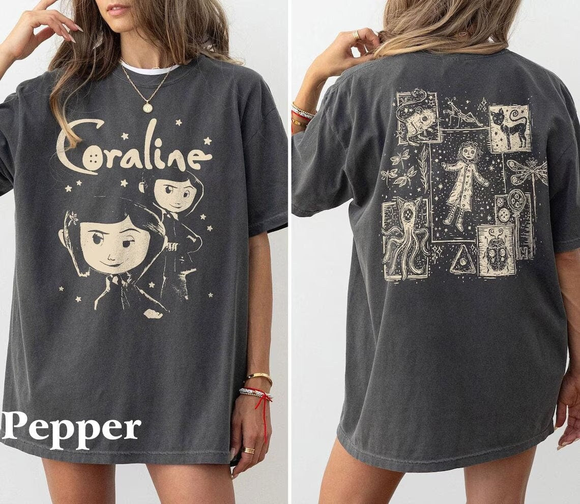 Horror Coraline Movie Shirt, Halloween Coraline Shirt, Coraline Movie, Halloween 2024 Shirt, Fantasy Film Shirt HW2208 06