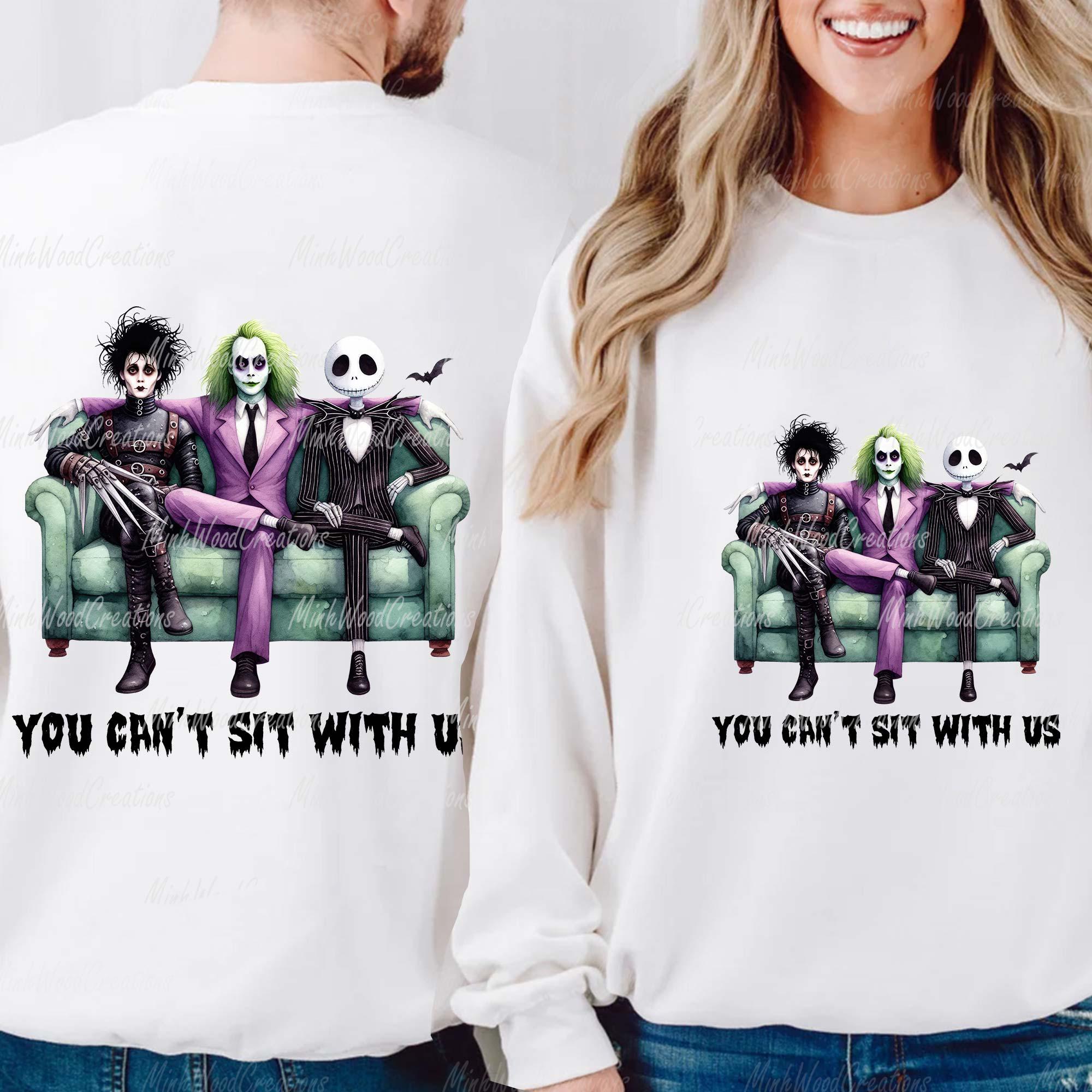 You Can’t Sit With Us Shirt, Scary Halloween Shirt, Horror Friends Shirt, Horror Movies, Killers Shirt, Halloween Killer Friends, Sublimation Files HW1708 23