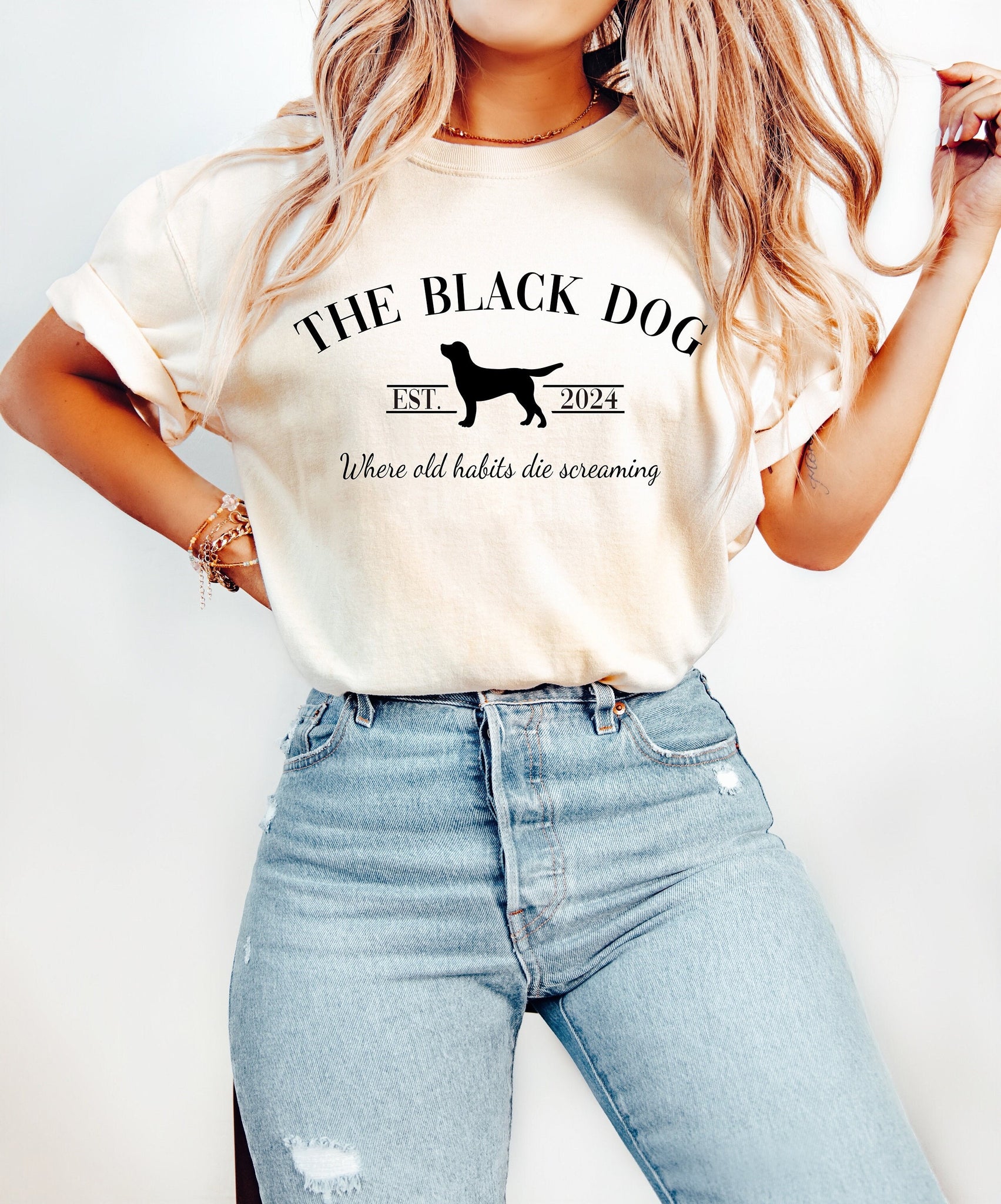 The Black Dog Shirt, New Album Era Shirt, Ts New Album Shirt, TTPD Merch, Trend Shirt, Trendy Concert Shirt, Preppy Shirt, Gift for her