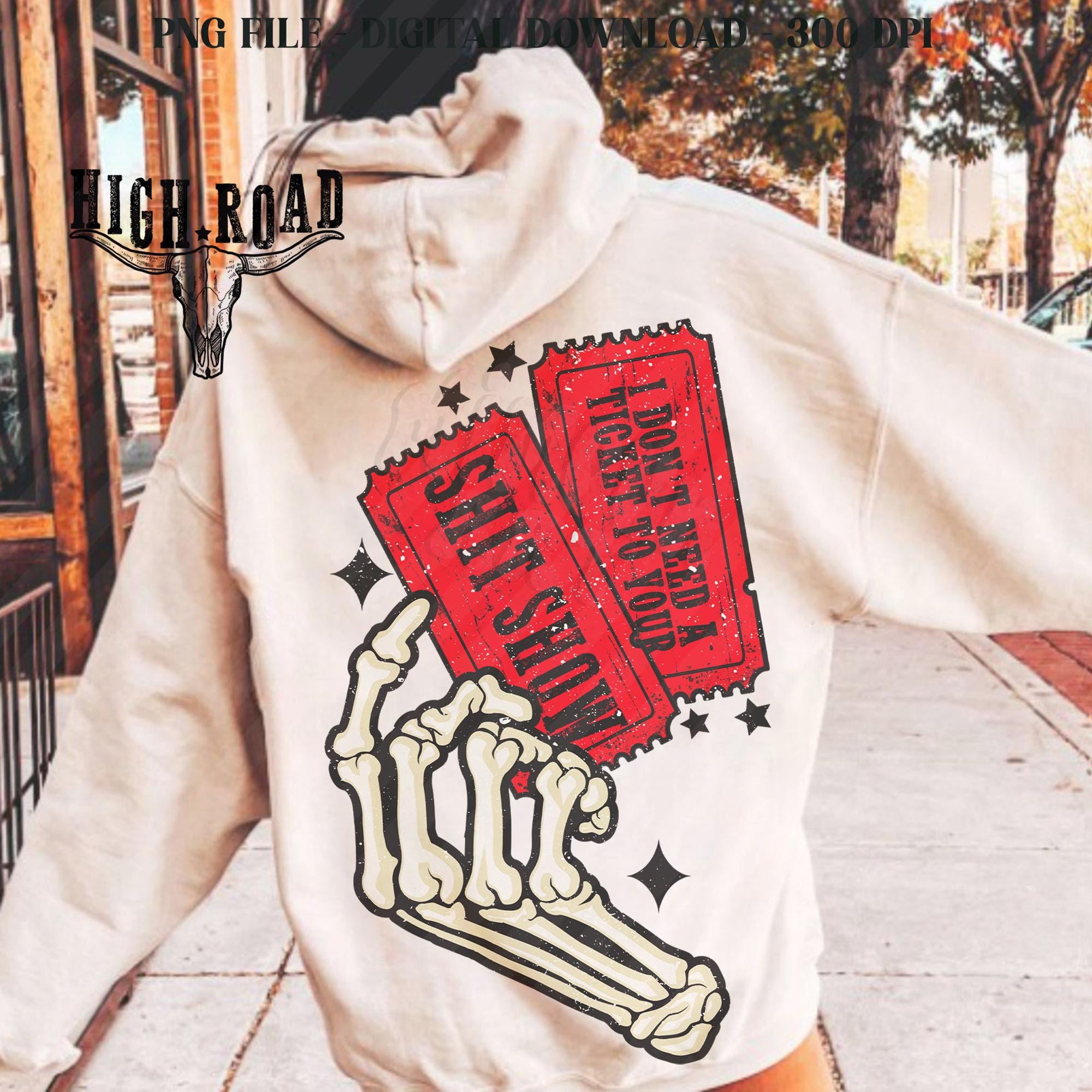 Don't Need Ticket to shh Show shirt, High Road shirt, Cow Print, Sublimation shirt, Double  shirt, Country music shirt,   TD2308 18