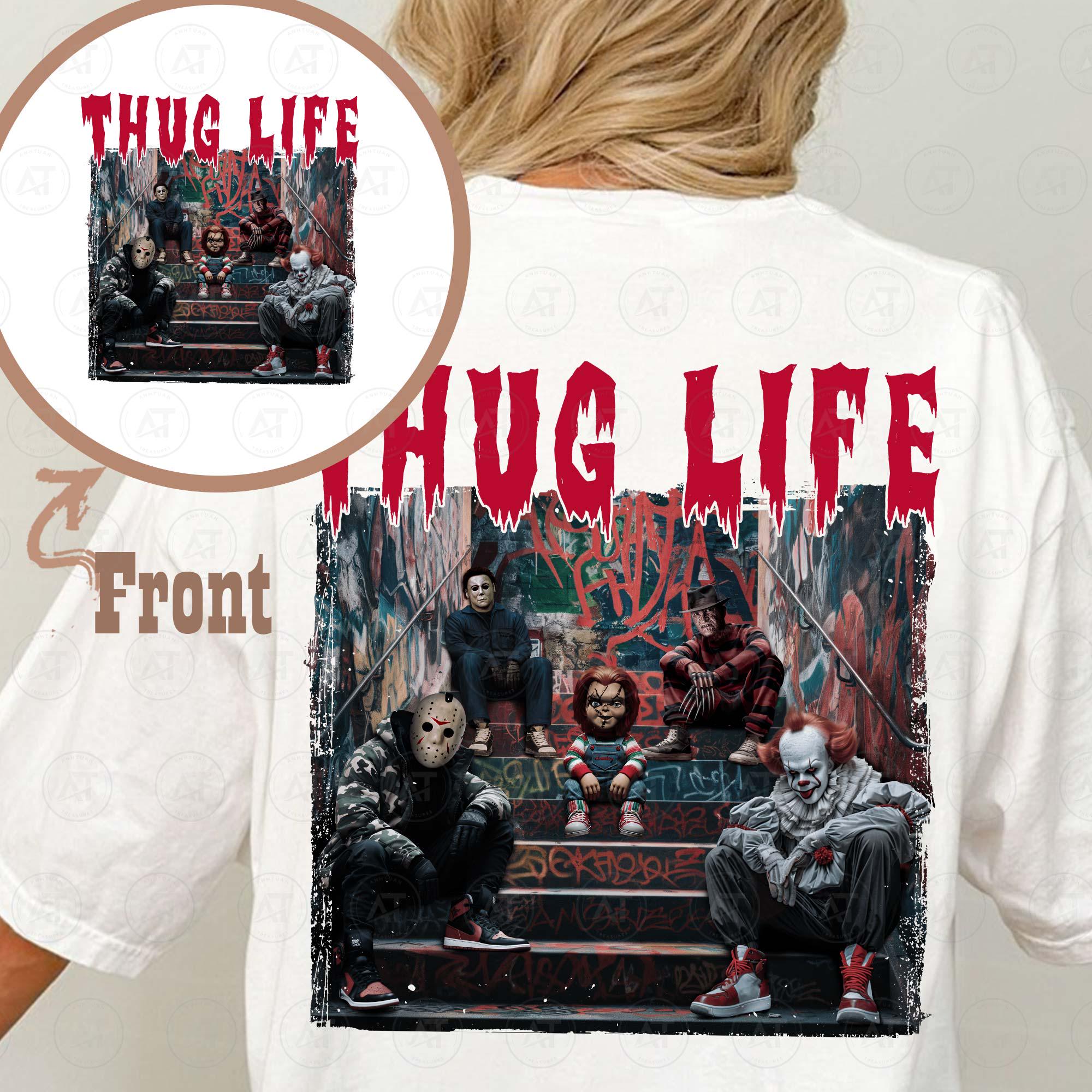 Thug Life Horror Movie Shirt, Movie Killers Shirt, Scary Halloween Movie Shirt, Horror Movie Shirt, Series Killer Halloween Shirt, Download Files HW1708 06