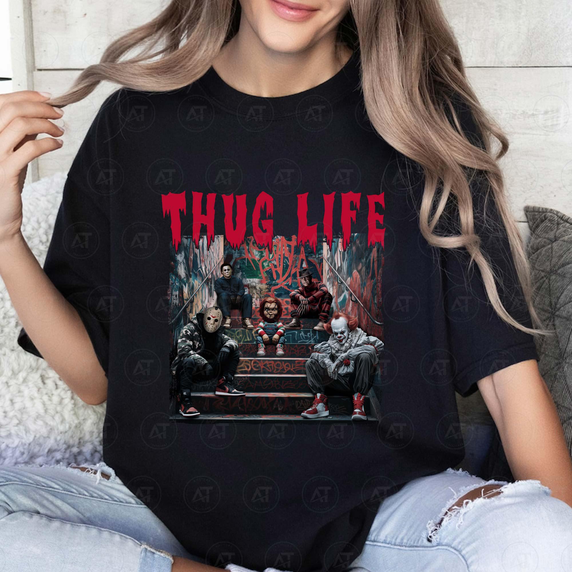 Thug Life Horror Movie Shirt, Movie Killers Shirt, Scary Halloween Movie Shirt, Horror Movie Shirt, Series Killer Halloween Shirt, Download Files HW1708 06