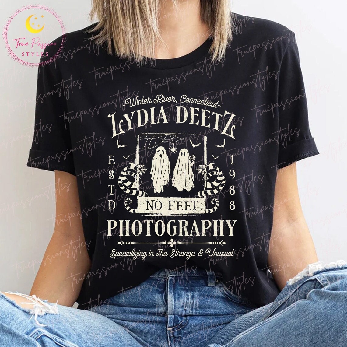 Lydia Deetz Photography Shirt, Spooky Season T-shirt, Goth Halloween Shirt, Sweatshirt, Hoodie E7112 TD0409 02