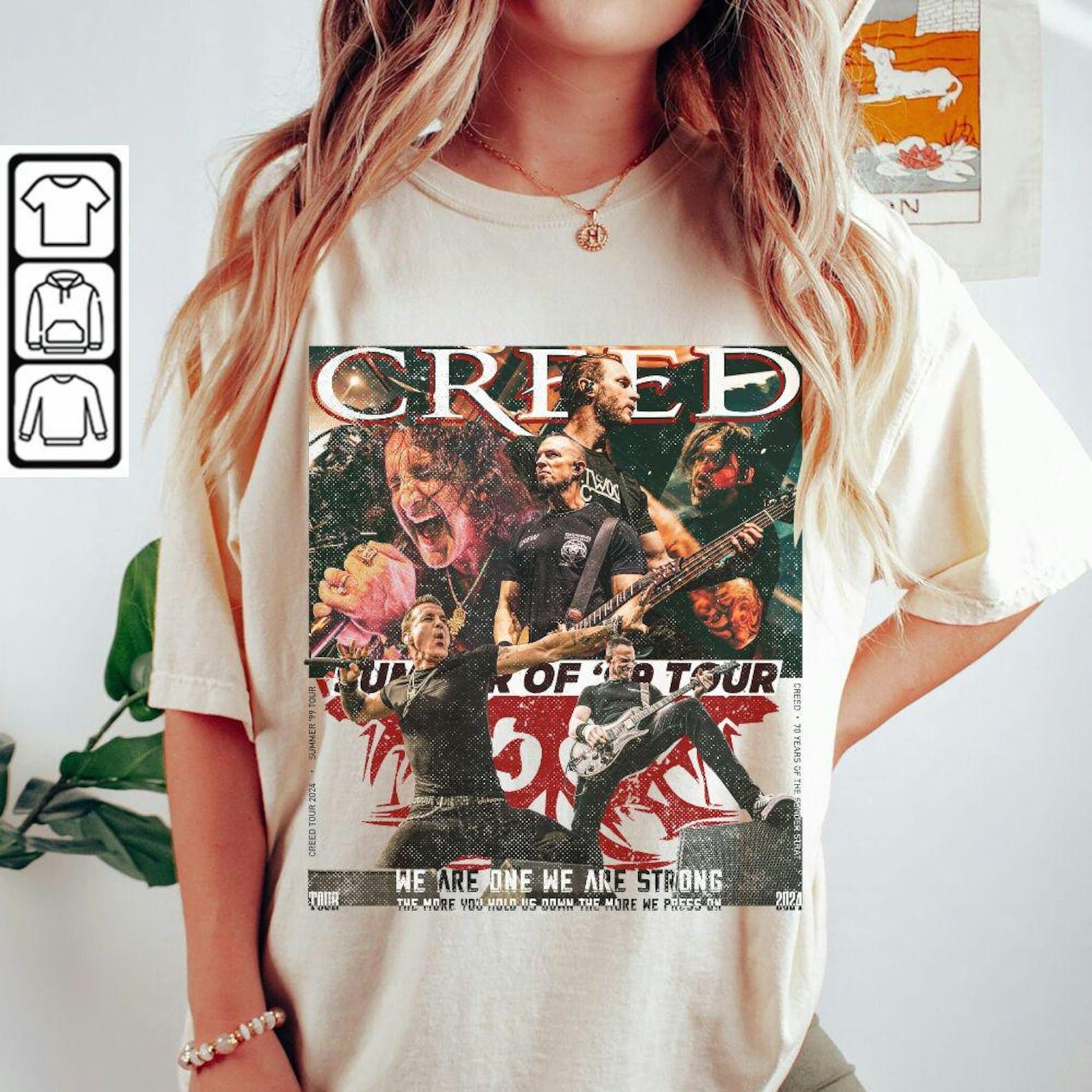 Creed Band 2024 Tour Summer Of 99 Tour Shirt, Creed Rock Band 90s Concerts Music Unisex Shirt, Music Tour 2024, Creed Tour TD2908 03