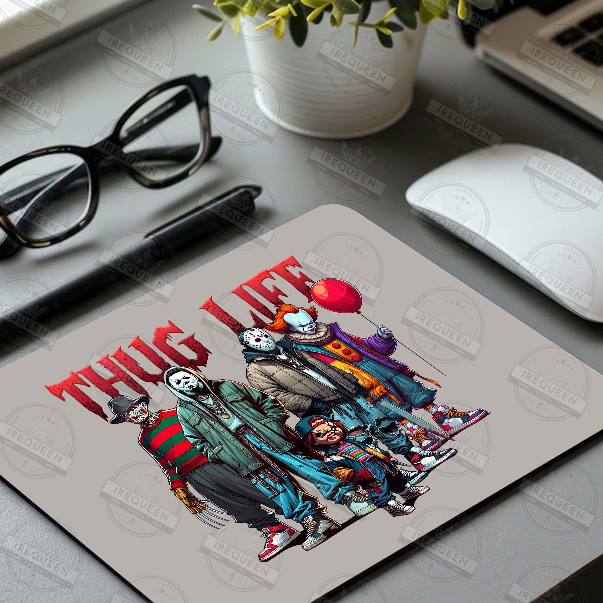 Halloween Horror Thug Life Movie Characters Shirt, Spooky Season Shirt, Fall Shirt, Horror Character Daily Life, Halloween Shirt, Digital File HW1708 17