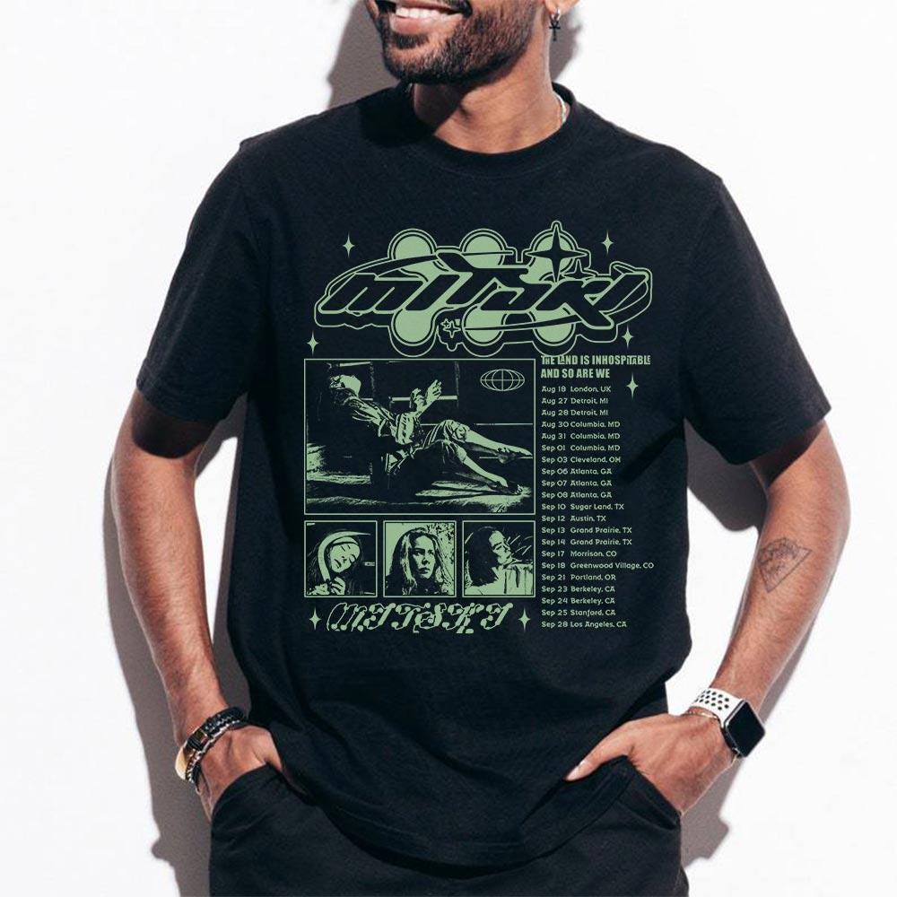 Mitski Tour Shirt,  Mitski w/ Lamp Tour 2024 Tee, Mitski Album Tee, Band Tee, Mitski Vinatge Graphic Shirt V1 1508OZ TD2908 06