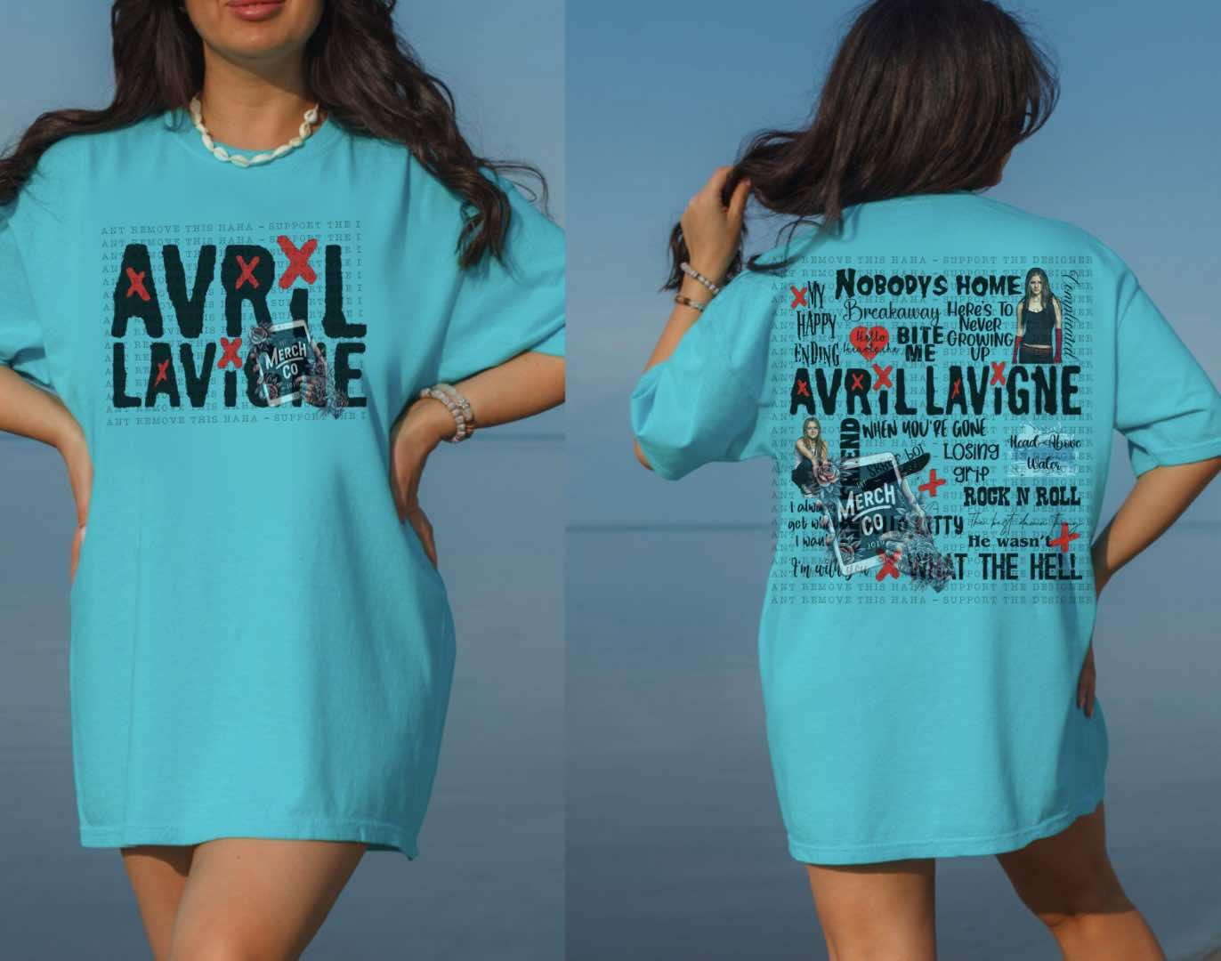 Avril Lavigne Music Shirt Song Title Tshirt TD2908 04