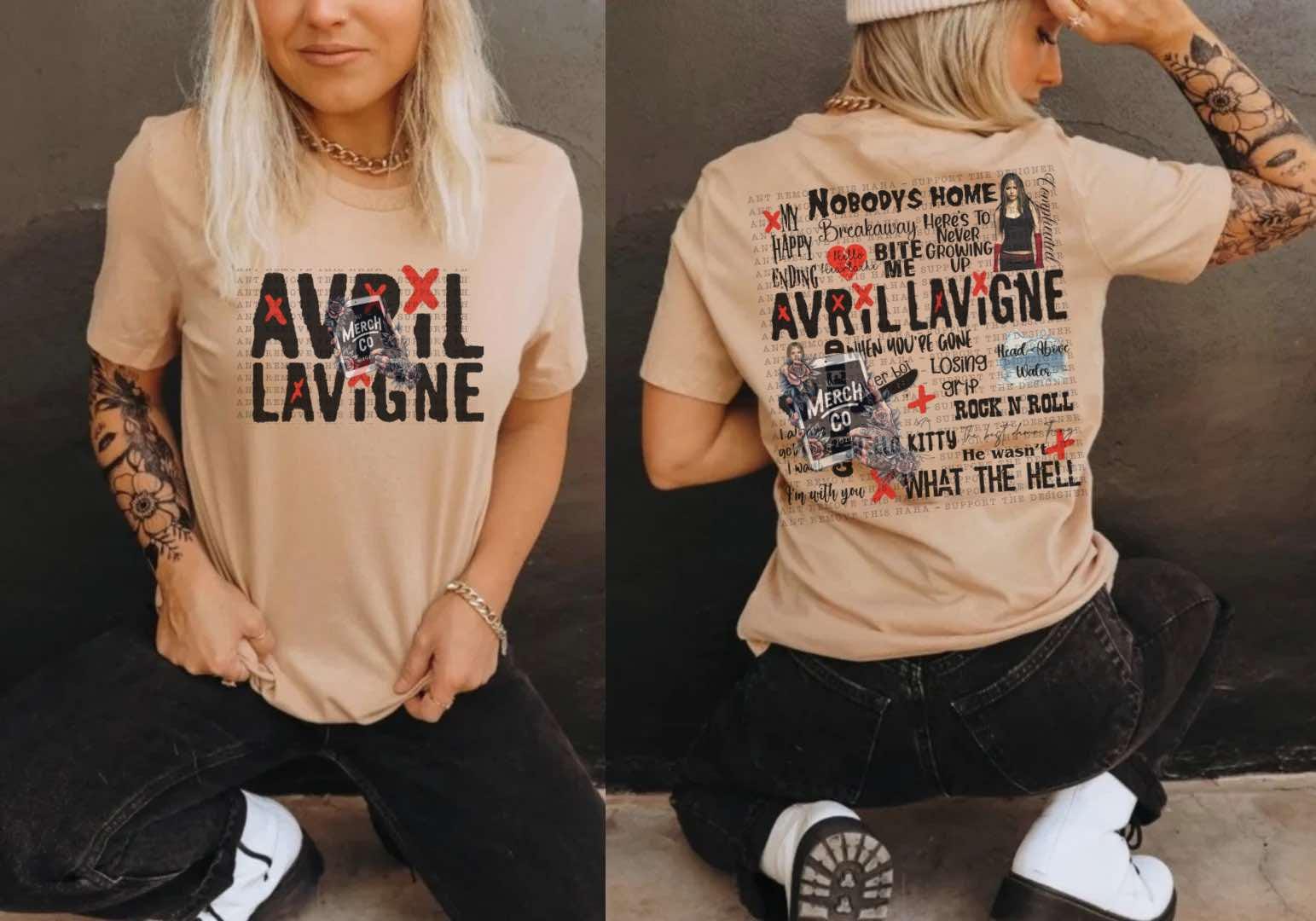 Avril Lavigne Music Shirt Song Title Tshirt TD2908 04