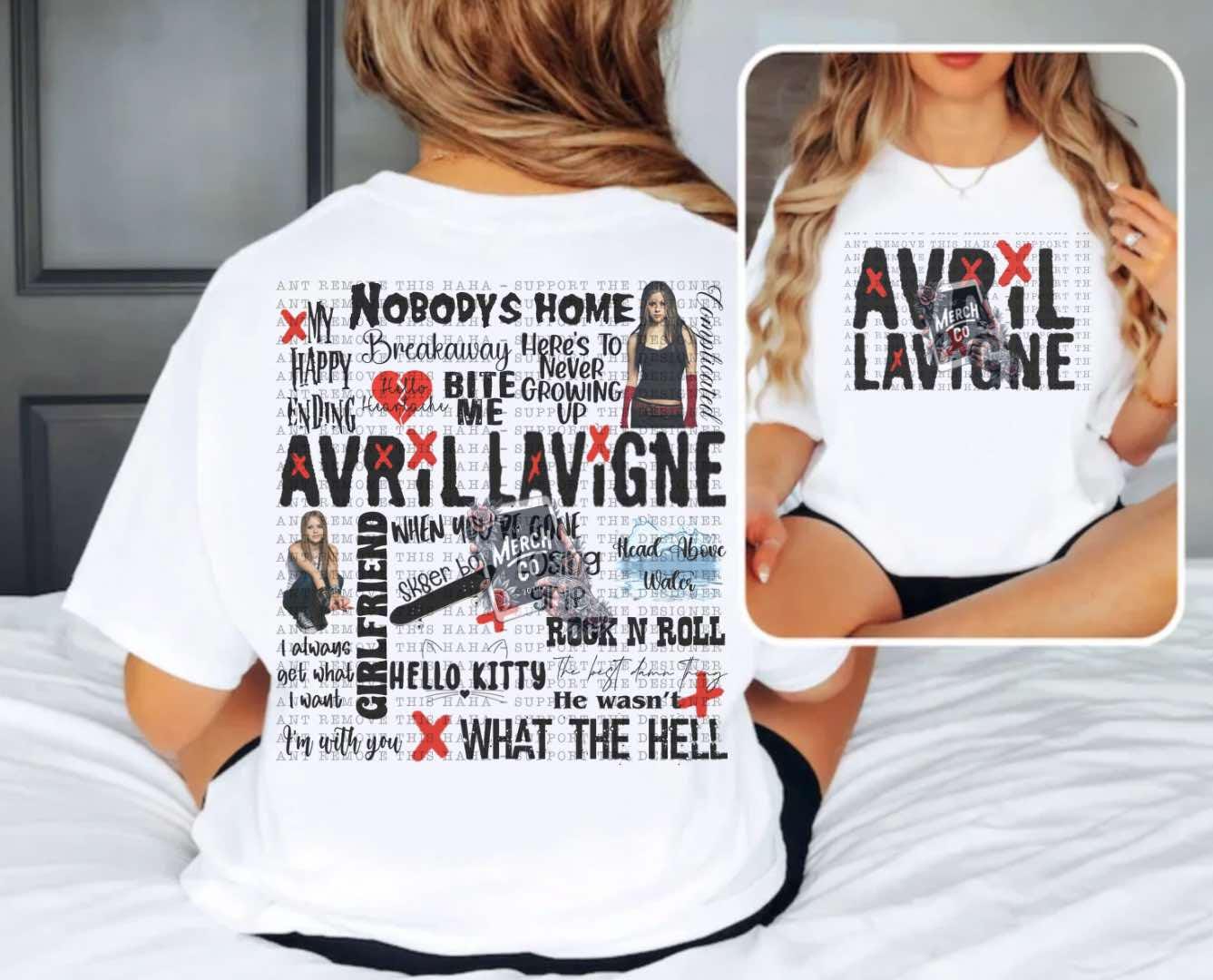 Avril Lavigne Music Shirt Song Title Tshirt TD2908 04