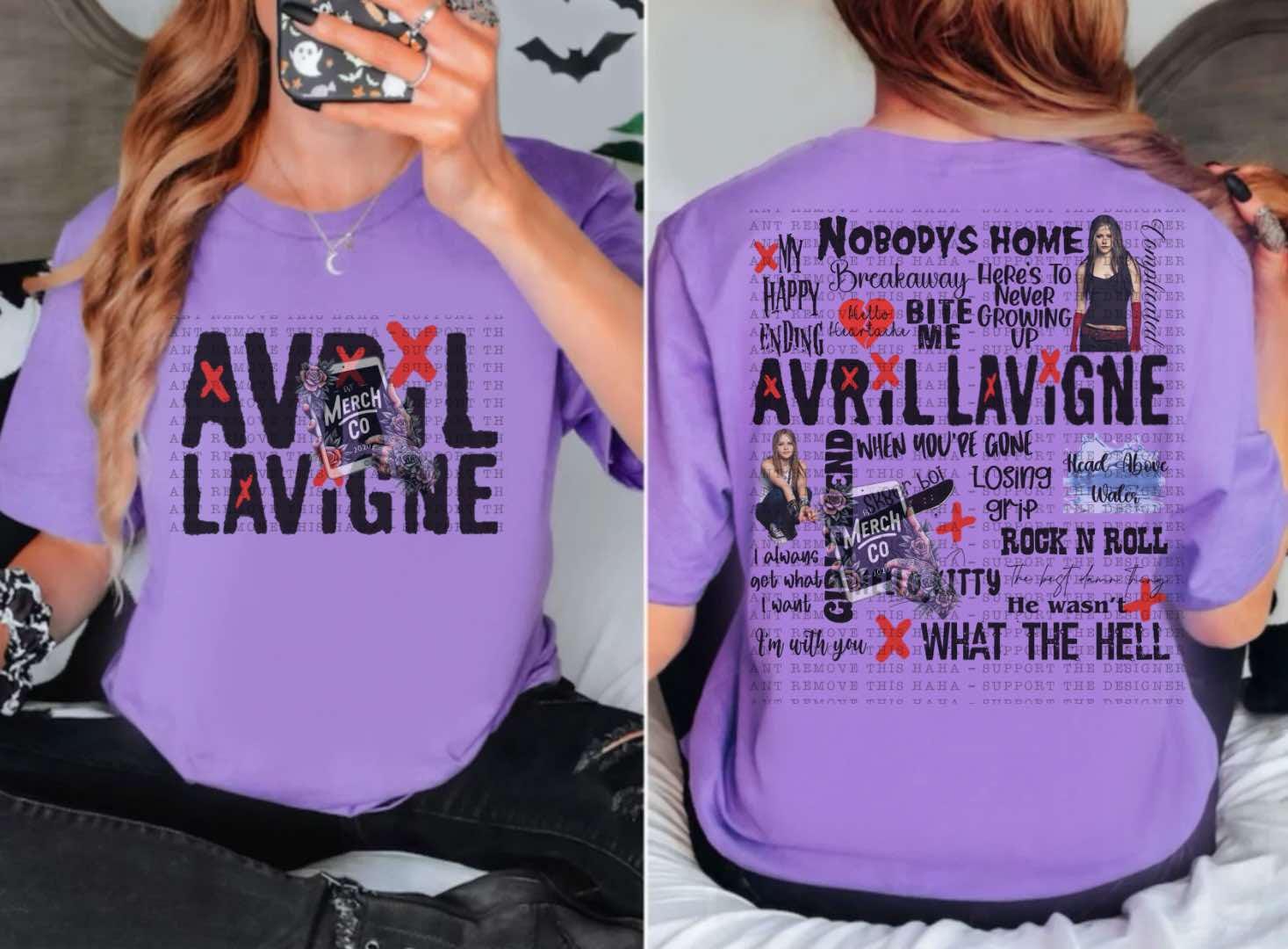 Avril Lavigne Music Shirt Song Title Tshirt TD2908 04