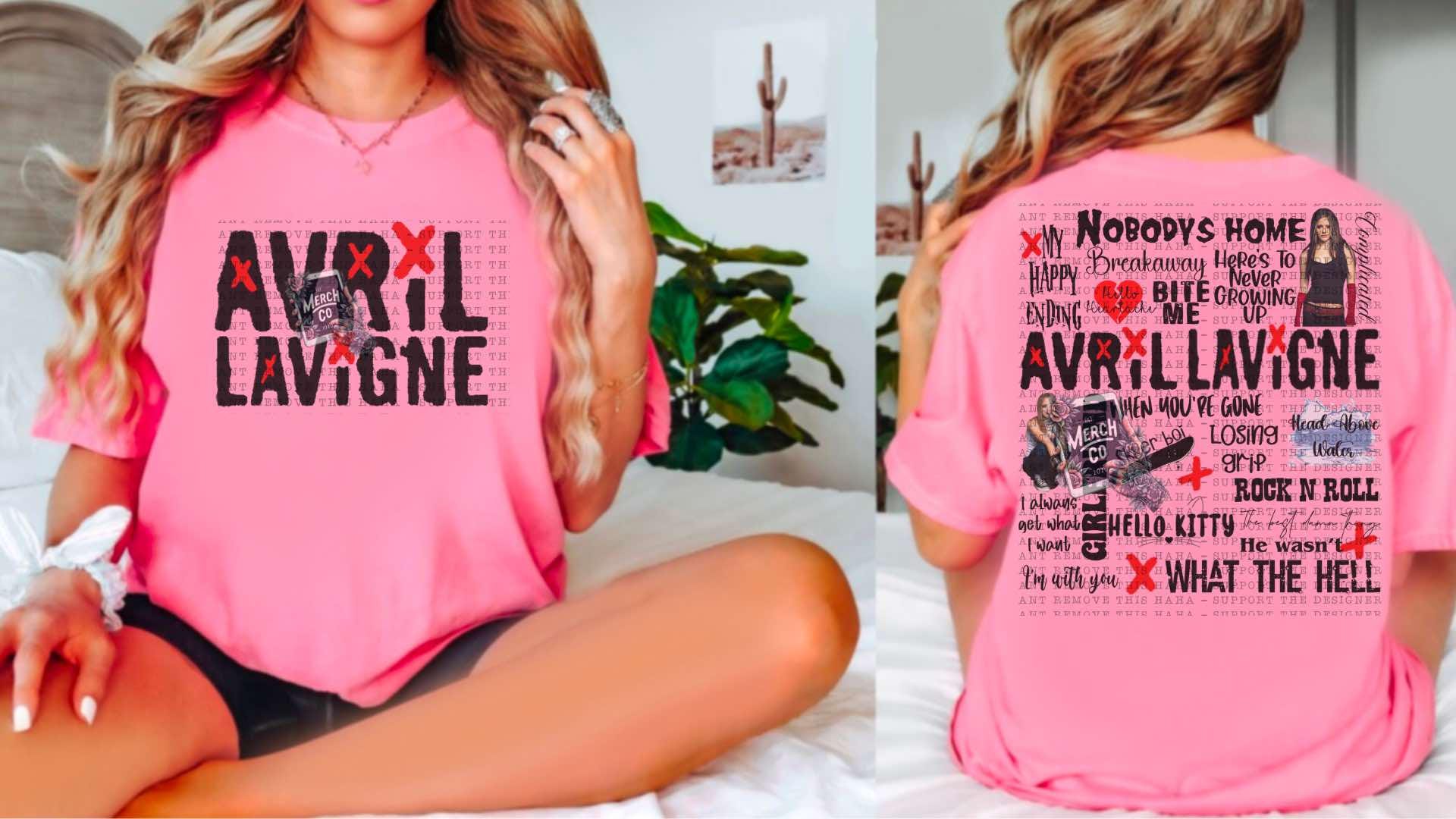 Avril Lavigne Music Shirt Song Title Tshirt TD2908 04