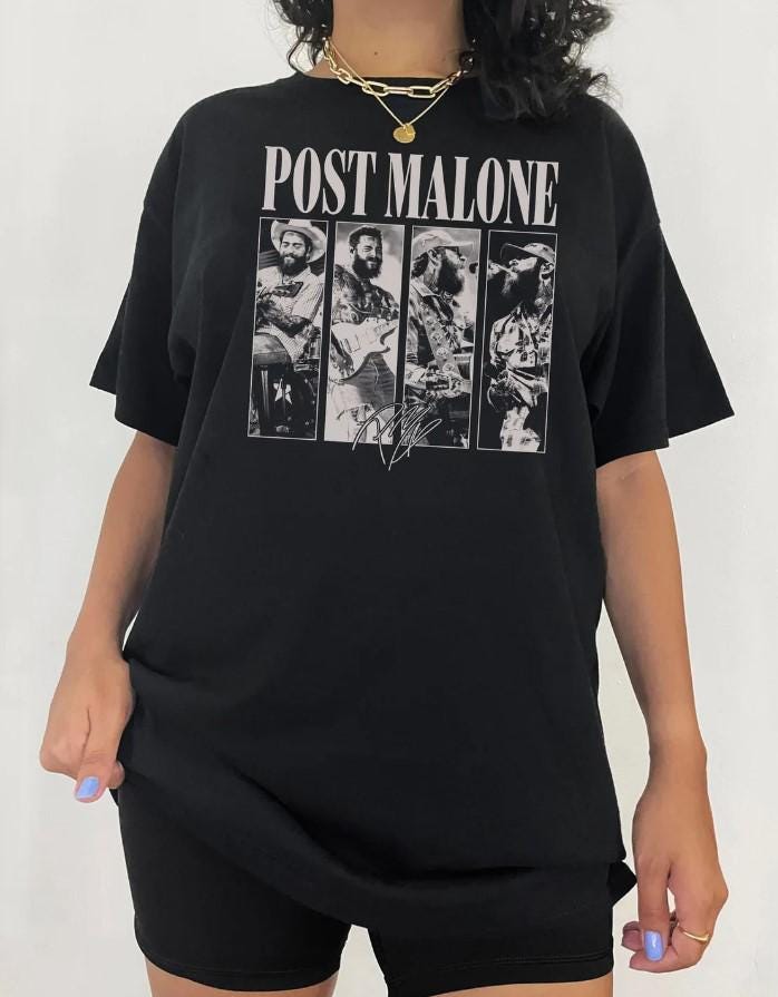 Posty Rap Shirt, Vintage Posty Graphic Shirt, Malone Music The Album Shirt, Tour 2024 Shirt, Posty Tour Rapper Gift for Women Men Tee Shirt