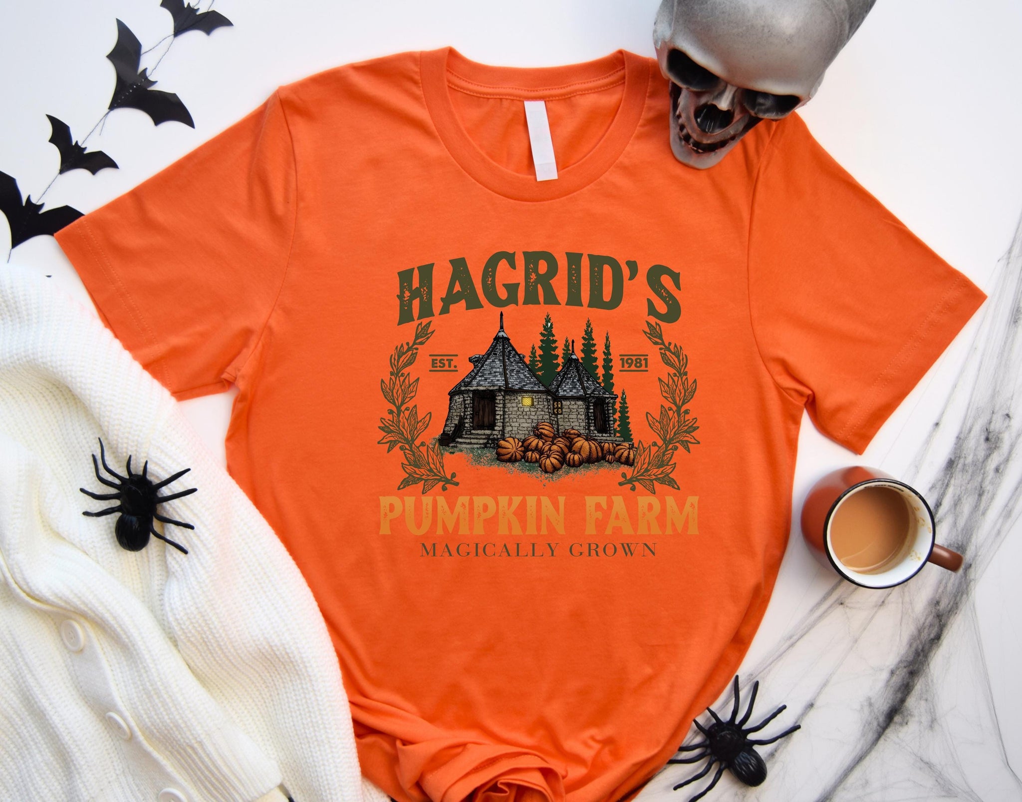 Hagrid's Pumpkin Patch Shirt Pumpkin Farm Crewneck Sweatshirt Potter Book Christmas Birthday Gift Potterhead Fan Autumn Fall Halloween Shirt HW2208 09