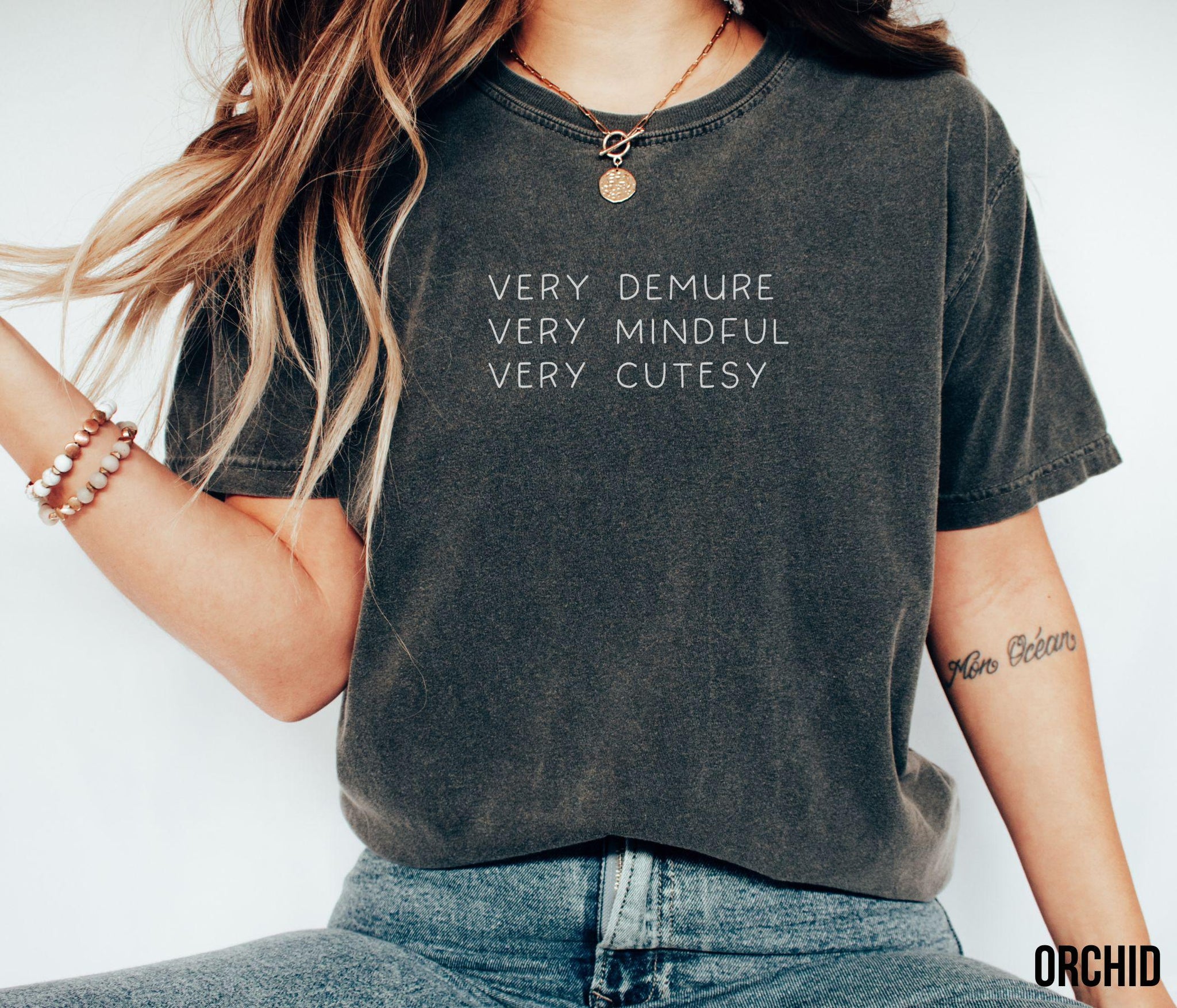 Very Demure Shirt Demure Tshirt Gifts for Demure Girls Women Strong Women Trending Words cutesy trendy tee oversize s TD2308 13