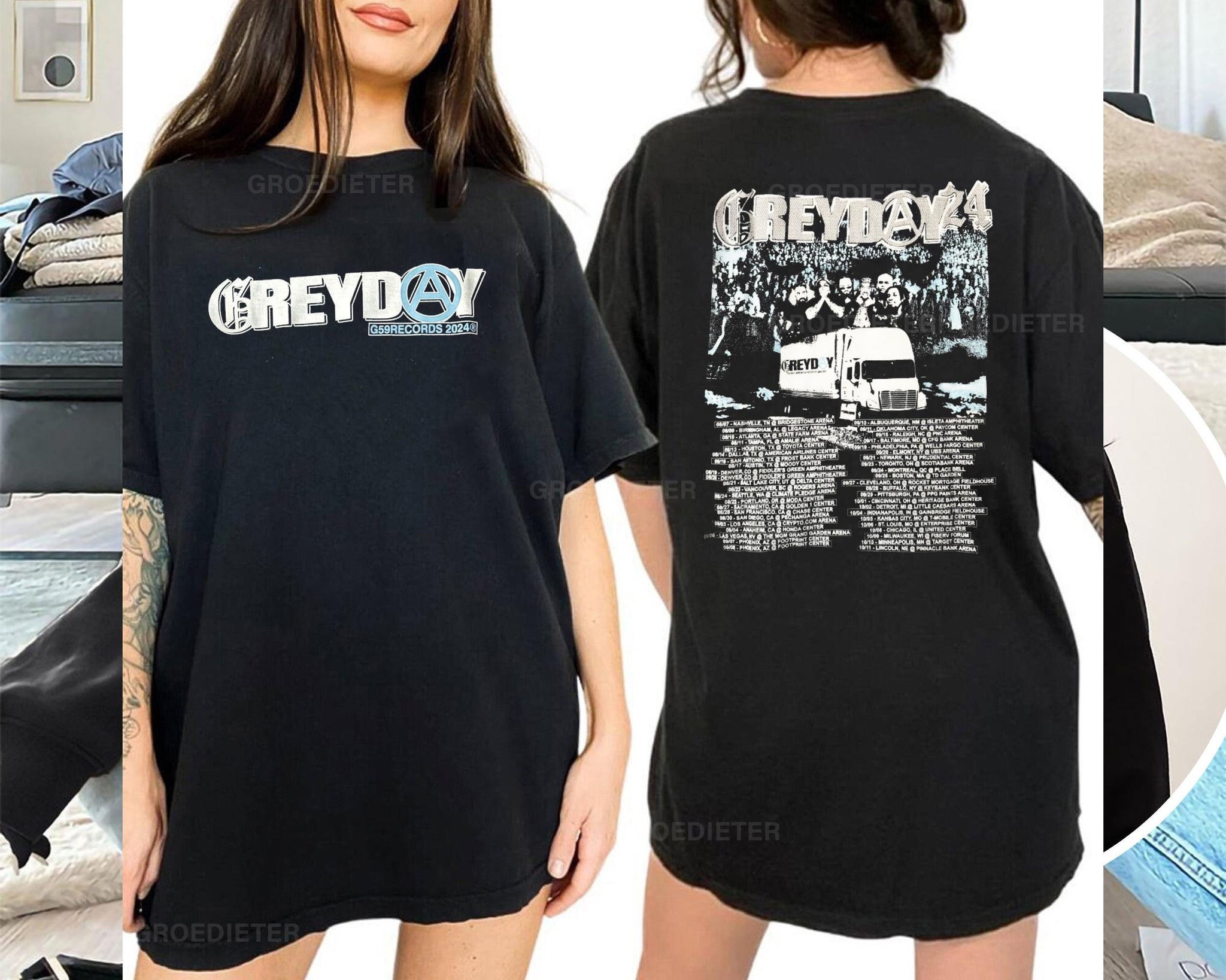 Greyday 2024 tour Suicideboys RETRO shirt, Suicideboys concert inspired shirt TD3008 08