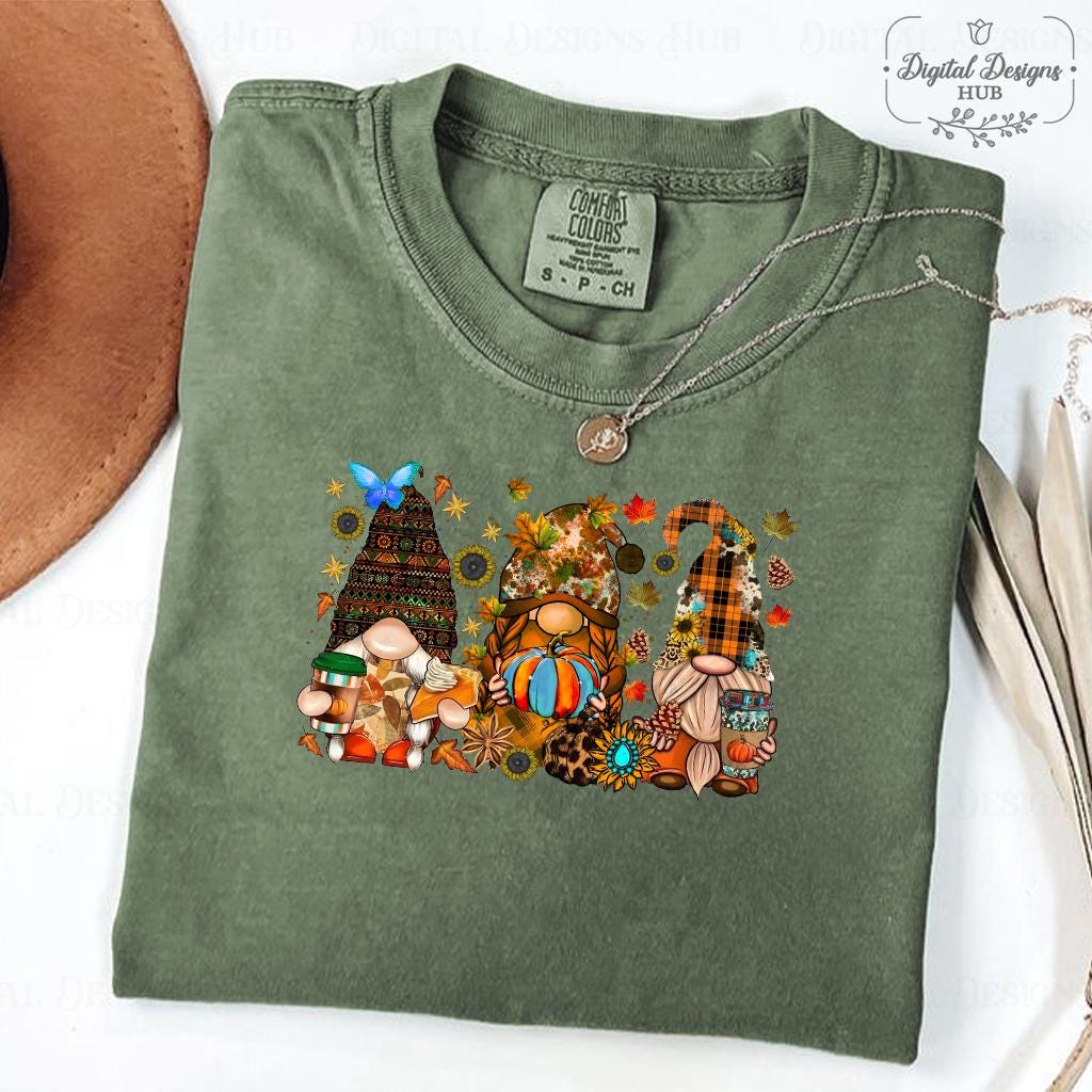 Fall Gnomes Sweatshirt, Fall Vibes Gnomes Sweatshirt, Gnomes And Pumpkin Shirt, Fall Pumpkin Shirt, Happy Fall Shirt, Autumn Sweatshirt HW2208 08