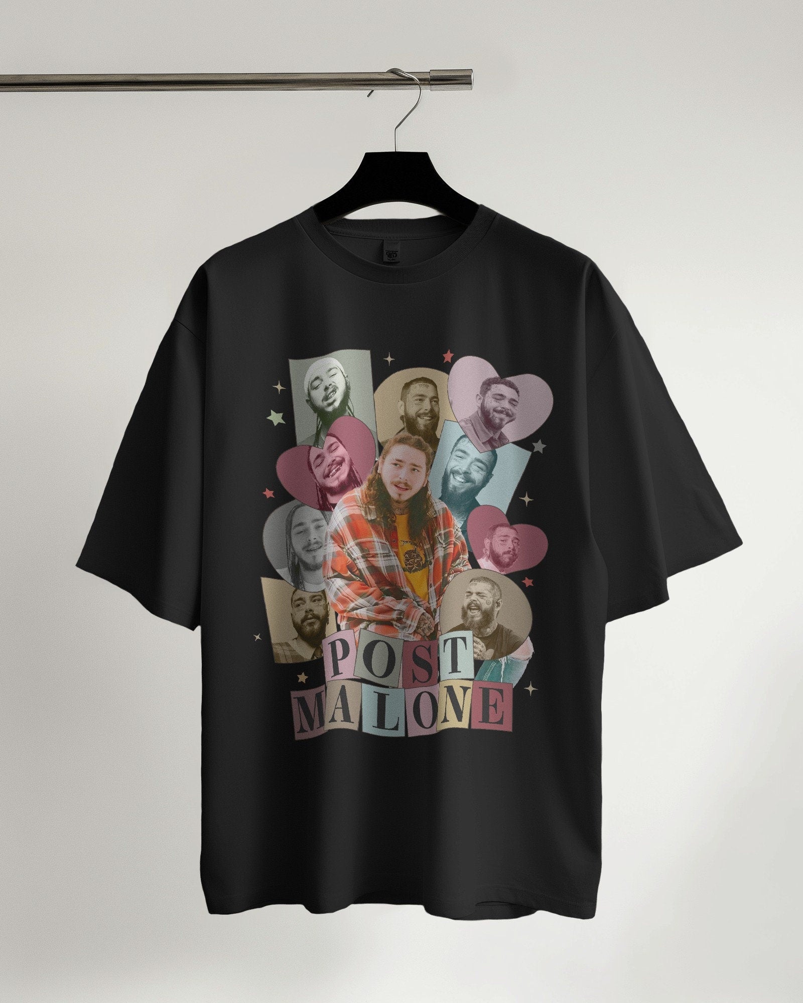 Post Malone Graphic Tee 90s Vintage Hip Hop Style Unisex Men Women Morgan Wallen Birthday Gift Rap Singer Shirt Music Merch Hoodie MS2208 15