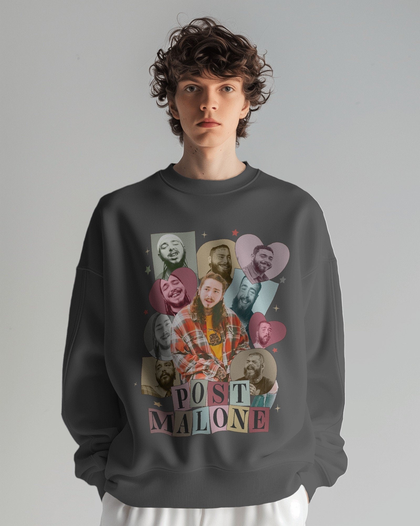 Post Malone Graphic Tee 90s Vintage Hip Hop Style Unisex Men Women Morgan Wallen Birthday Gift Rap Singer Shirt Music Merch Hoodie