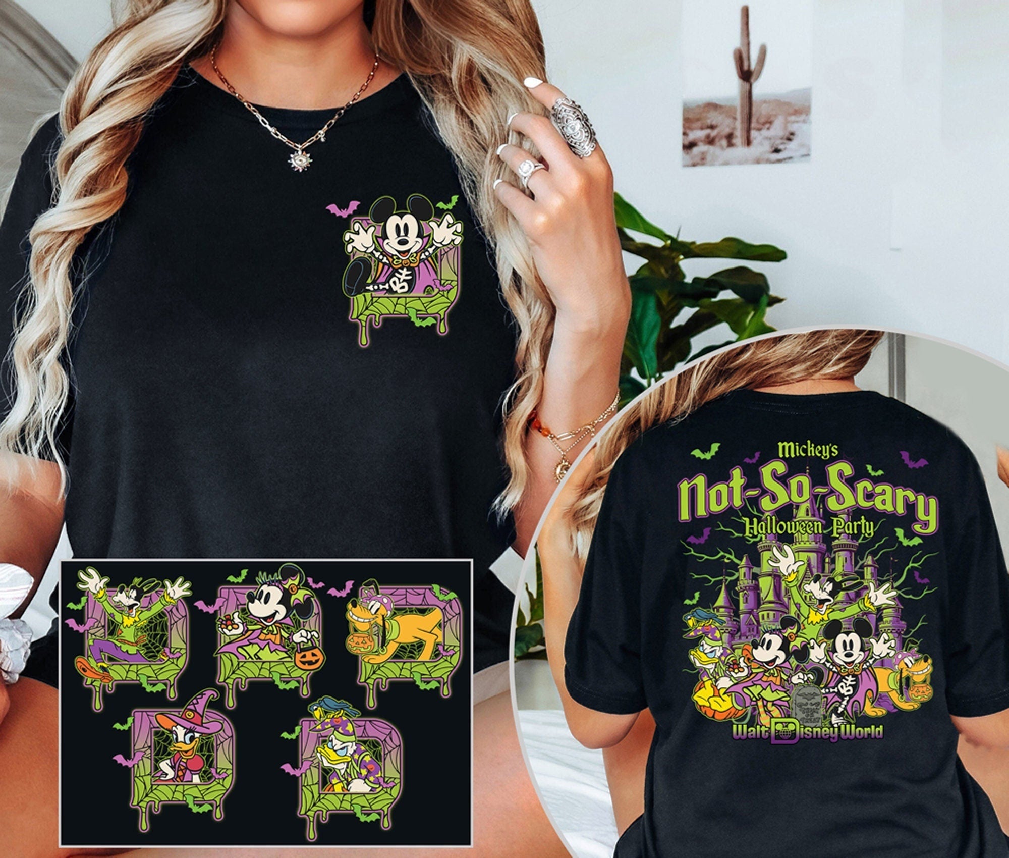 Mickey's Not So Scary Halloween Party Shirt, Walt Disney World Halloween Shirt, Mickey and Friends Halloween Shirt, Disney Halloween ShirtHW1608 03