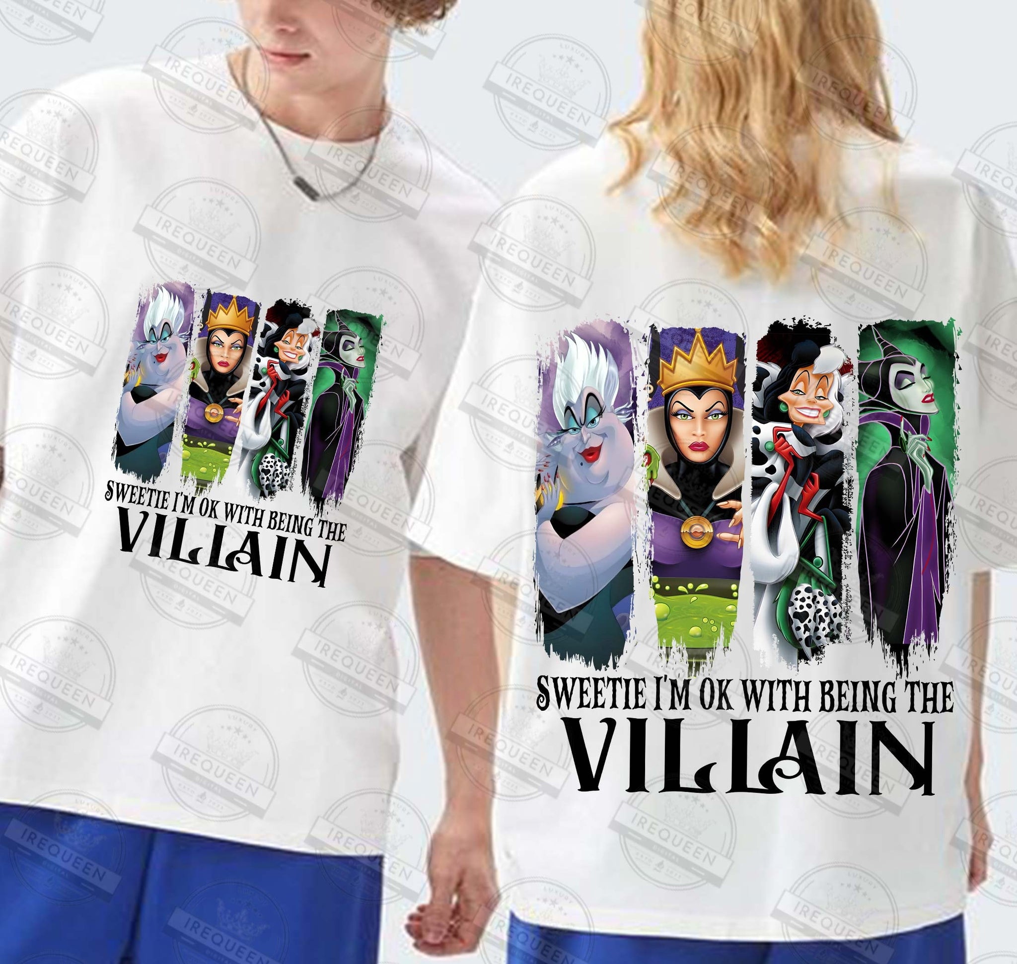 Villain Gang Shirt, I’m Okay Being Villain Shirt , Retro Halloween Costume Shirt, Villains Wicked Shirt, Family Trip Shirt,  Digital File HW1708 22