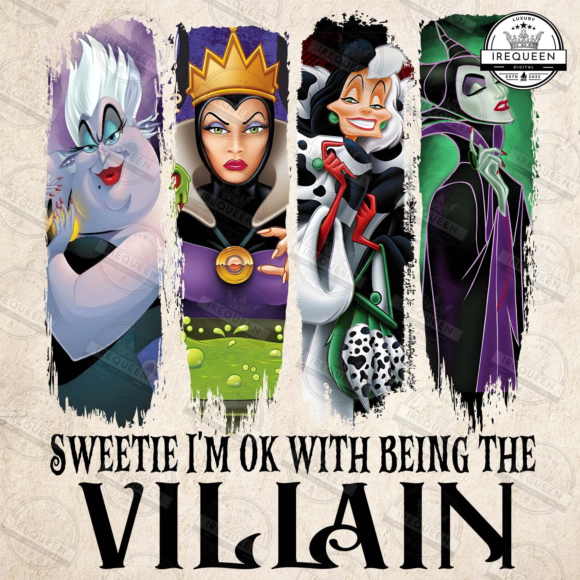 Villain Gang Shirt, I’m Okay Being Villain Shirt , Retro Halloween Costume Shirt, Villains Wicked Shirt, Family Trip Shirt,  Digital File HW1708 22