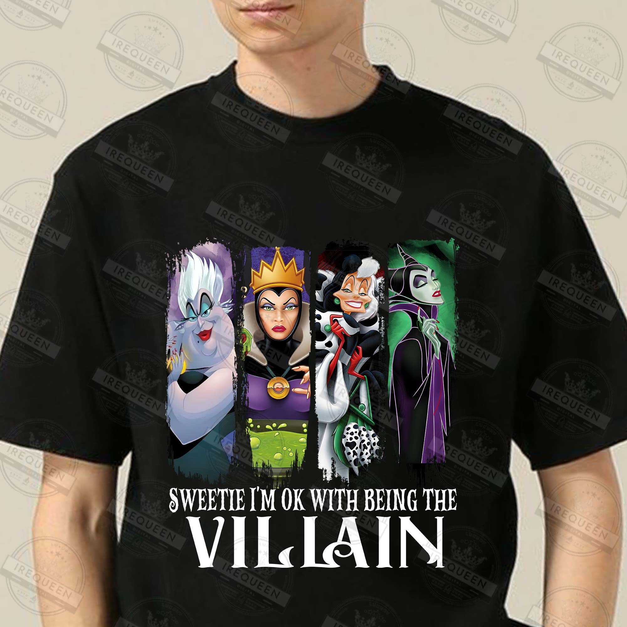 Villain Gang Shirt, I’m Okay Being Villain Shirt , Retro Halloween Costume Shirt, Villains Wicked Shirt, Family Trip Shirt,  Digital File HW1708 22