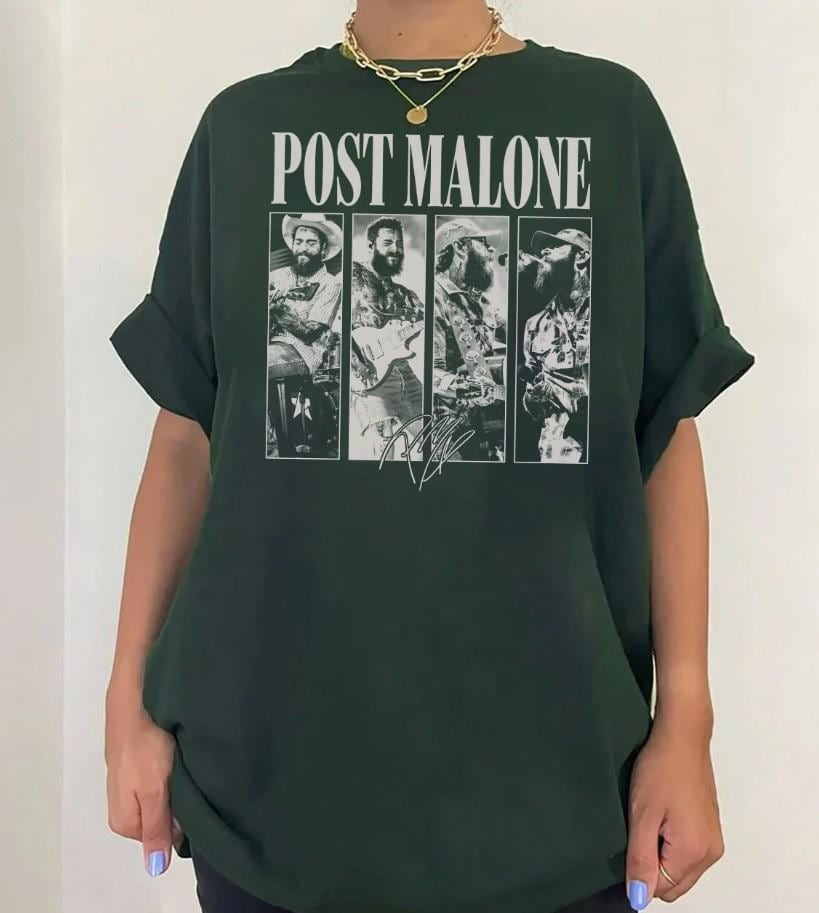 Posty Rap Shirt, Vintage Posty Graphic Shirt, Malone Music The Album Shirt, Tour 2024 Shirt, Posty Tour Rapper Gift for Women Men Tee Shirt TD3008 19