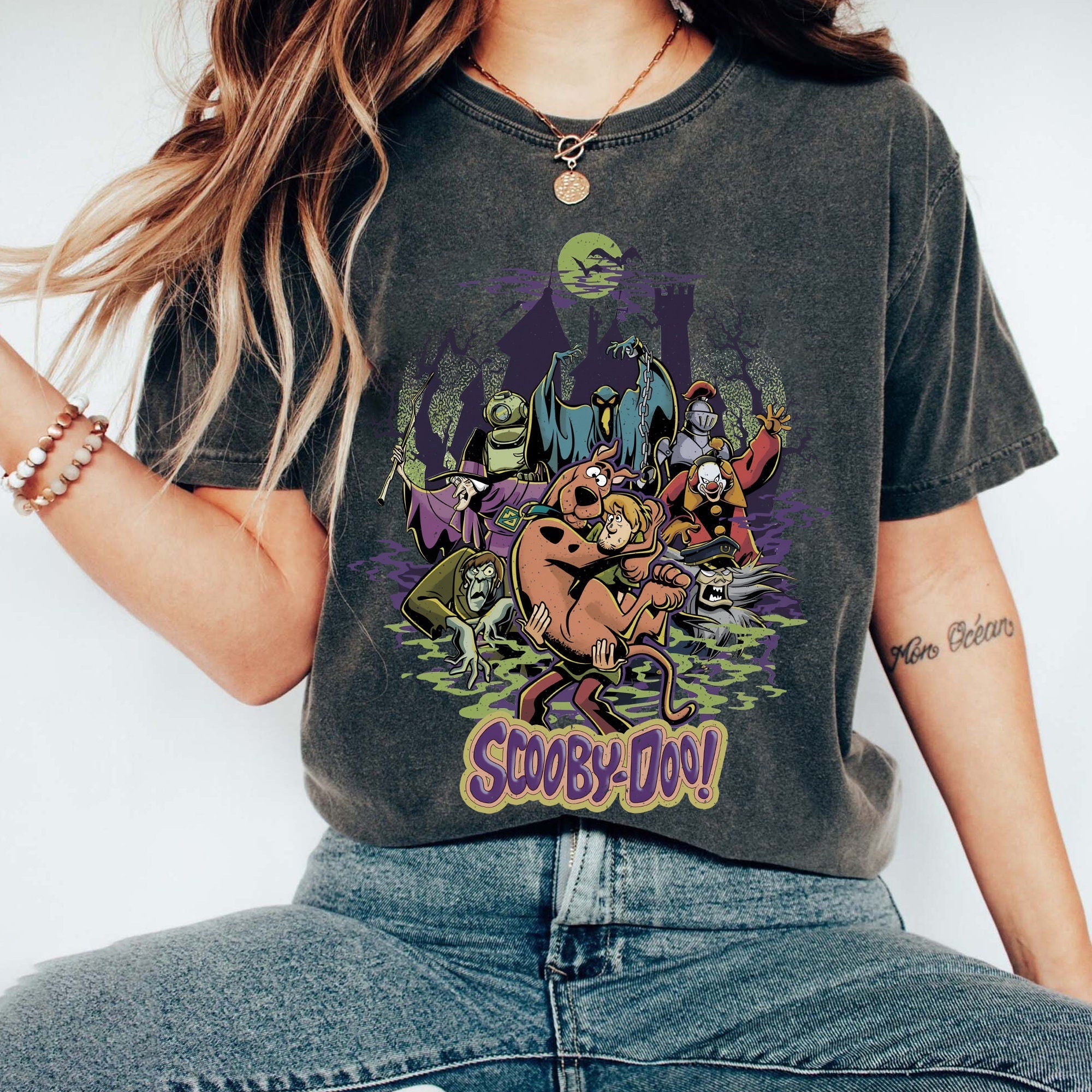 Retro Halloween 90s Movies Shirt, Vintage Halloween Sweatshirt, Shirt for Women, Spooky Shirt, Gift for Friend, Vintage Scoobydoo Shirt HW1708 12