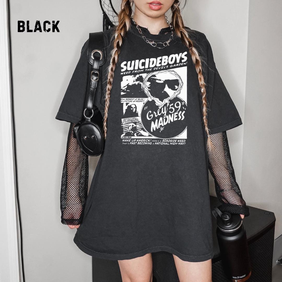 Suicideboys G59 Grey Day T-shirt - Grey Day Tour G59 Records Shirt - Suicideboys G59 Label Tee - Grey Day Tour G59 Tshirt TD3008 06