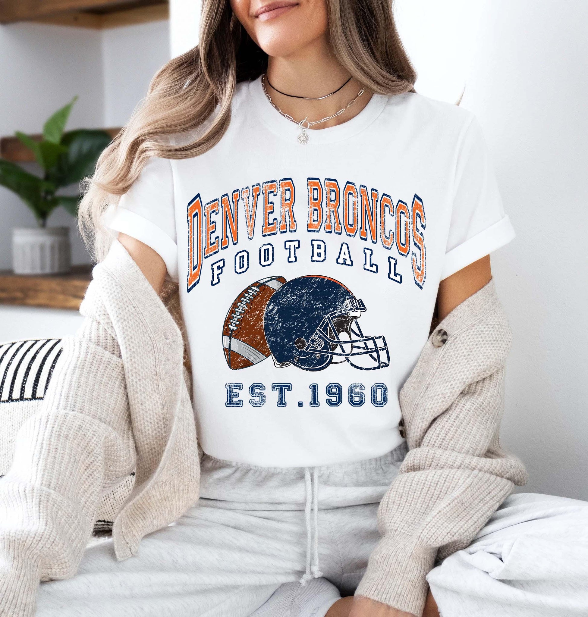 Vintage Denver Football Sweatshirt, Vintage Football Sweatshirt, Broncos Football Vintage Sweatshirt, Denver Game Day Sweatshirt