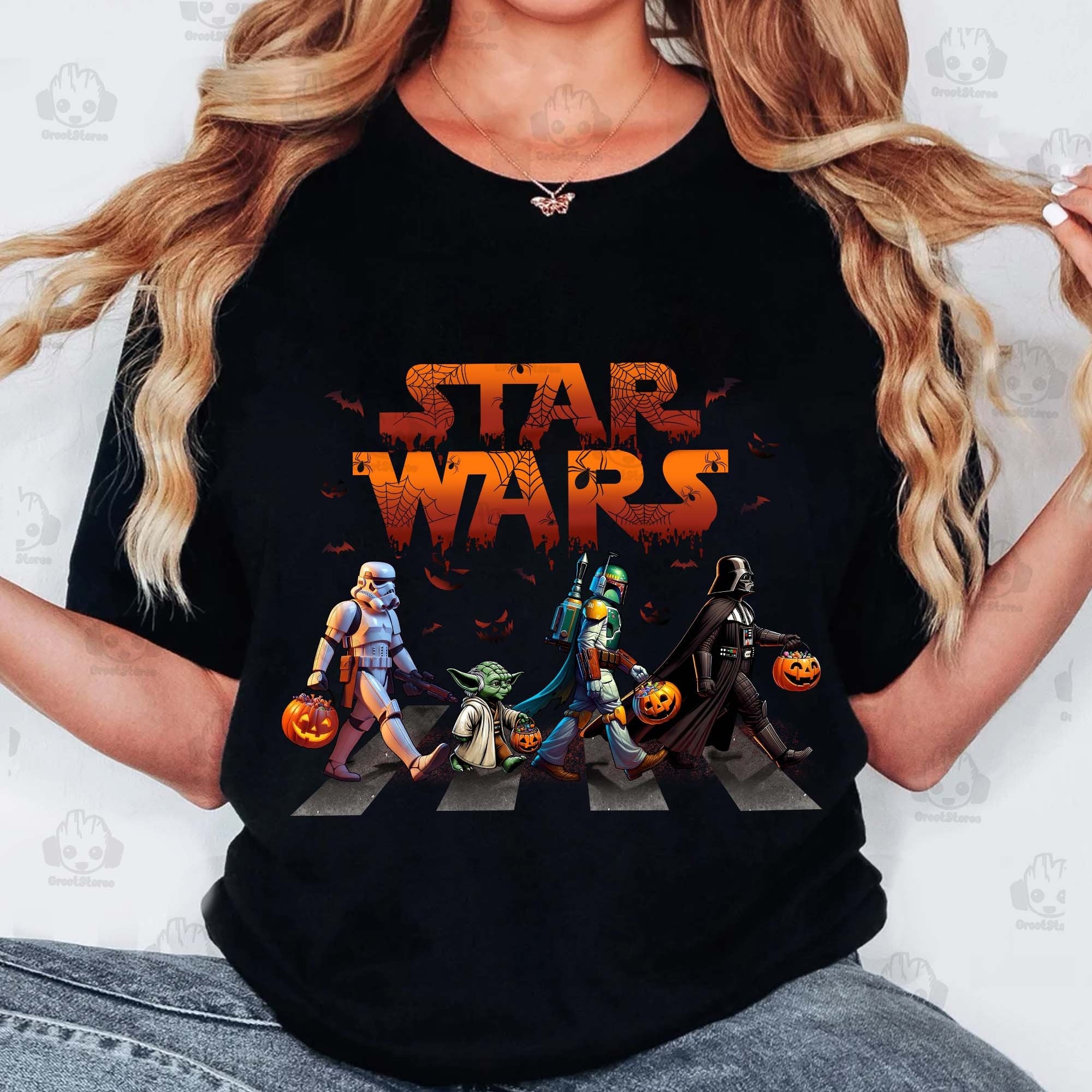 Galaxy Walking Halloween 2024 Shirt , Not So Scary Halloween Shirt, Family Halloween Shirts Shirt, Halloween Cartoon Shirt, Halloween Shirt HW1908 03