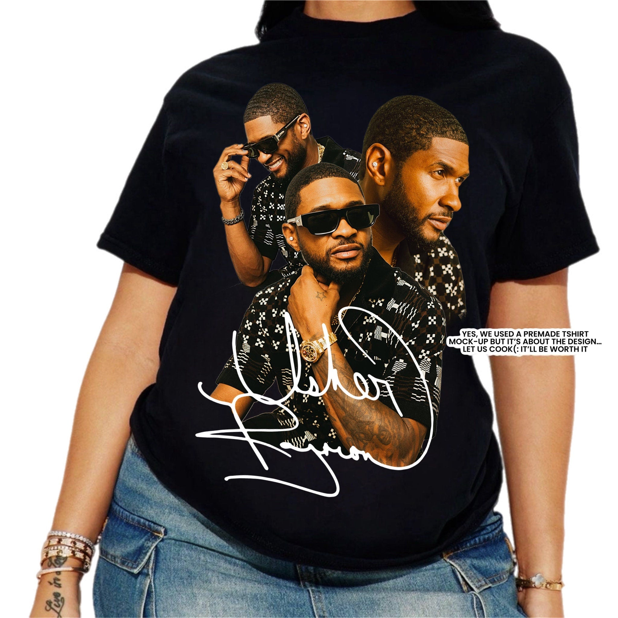 Usher, Usher Shirt, Usher Concert Shirt, Past Present Future Tour Shirt, Usher Concert Graphic Tshirt, Vintage Usher Tshirt, Usher Fans Club MS2008 12