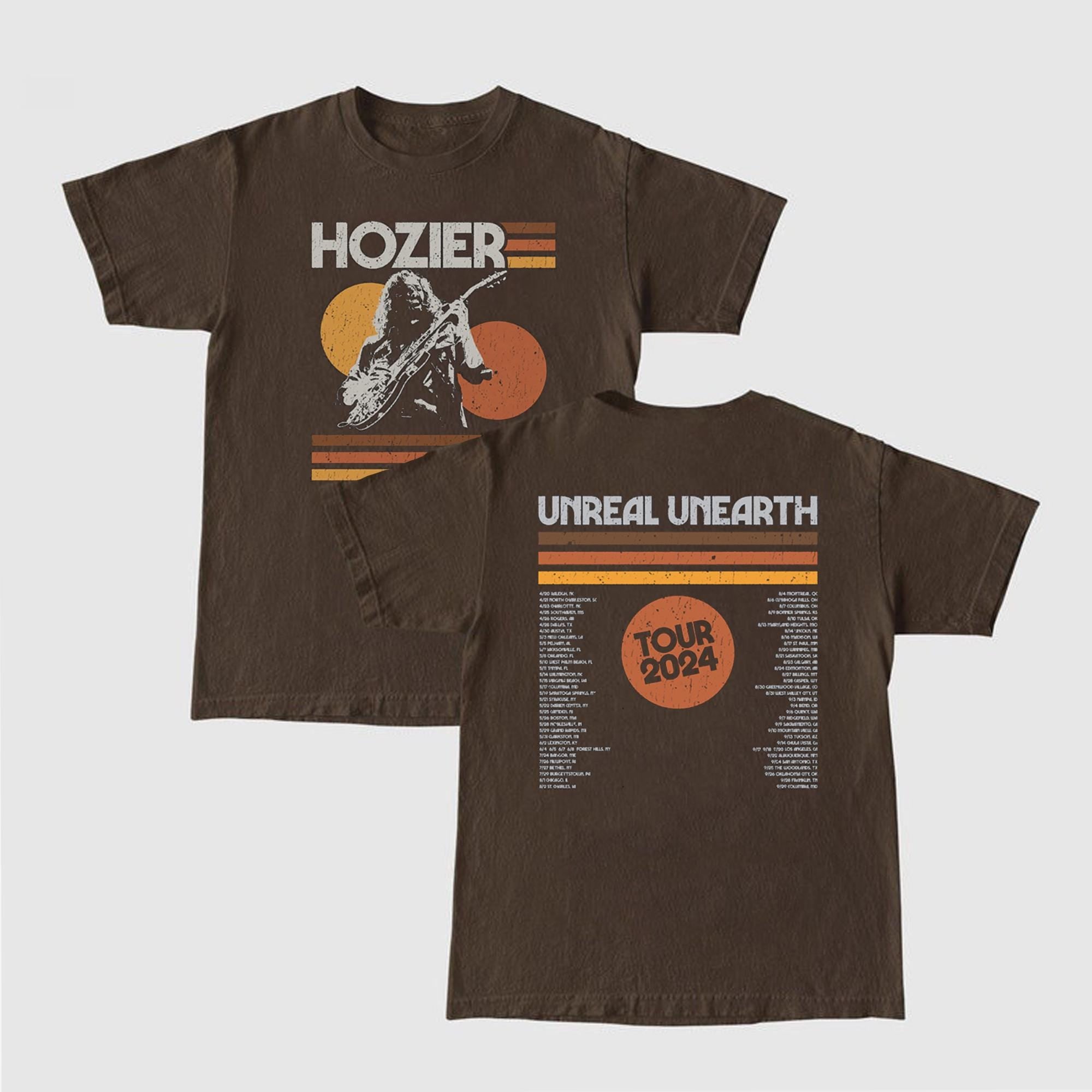 Unreal Unearth 2024 Tour Dates shirt, Hozier merch TD0409 15